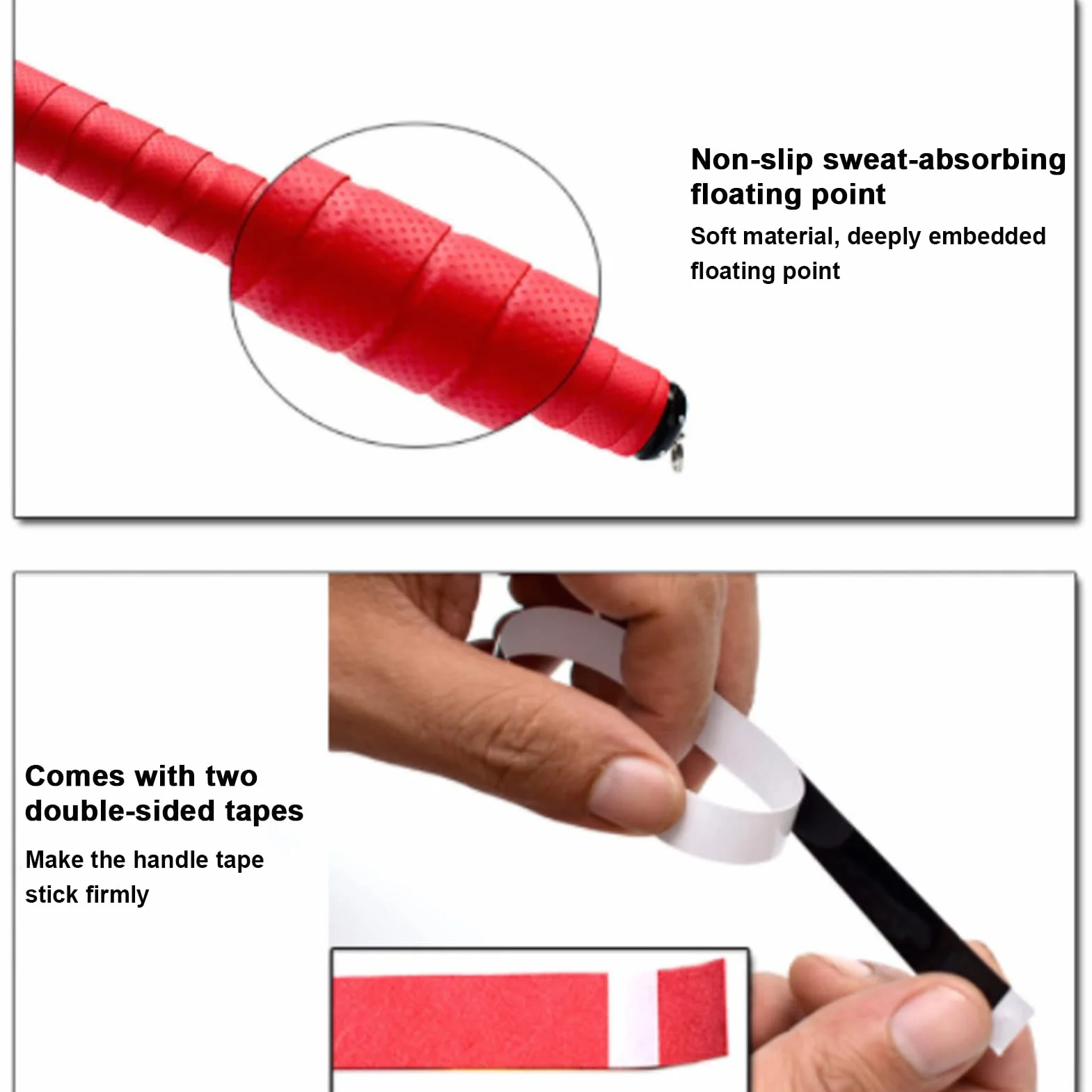 OUKENS Overgrips de Raqueta de bádminton de Tenis, 60 Piezas, Antideslizante y súper Absorbente, Cinta de Agarre de Raqueta, Cinta para el Sudor para Raquetas para Raquetas de Tenis de Bádminton