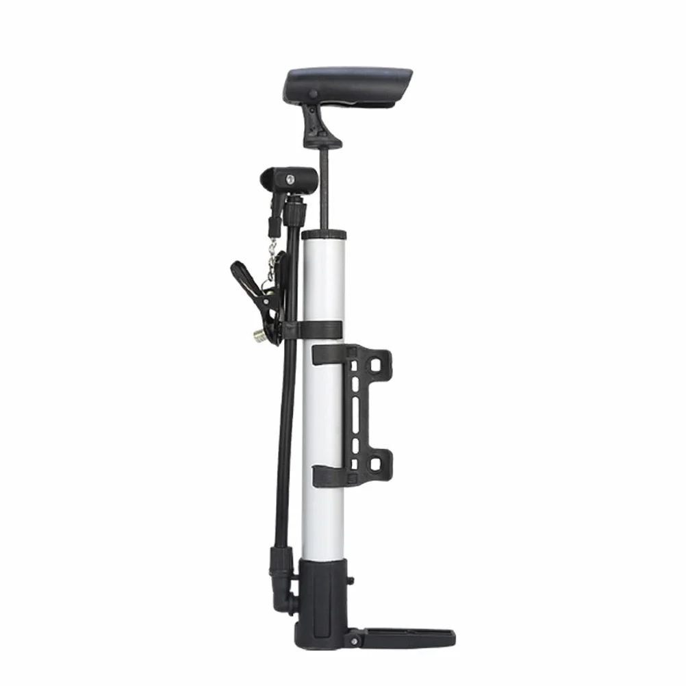 Mini bomba de aire portátil de aleación de aluminio para neumáticos de bicicleta, bomba de bicicleta con soporte de plástico, bomba de suelo de ciclismo para válvula Presta y válvula Schrader