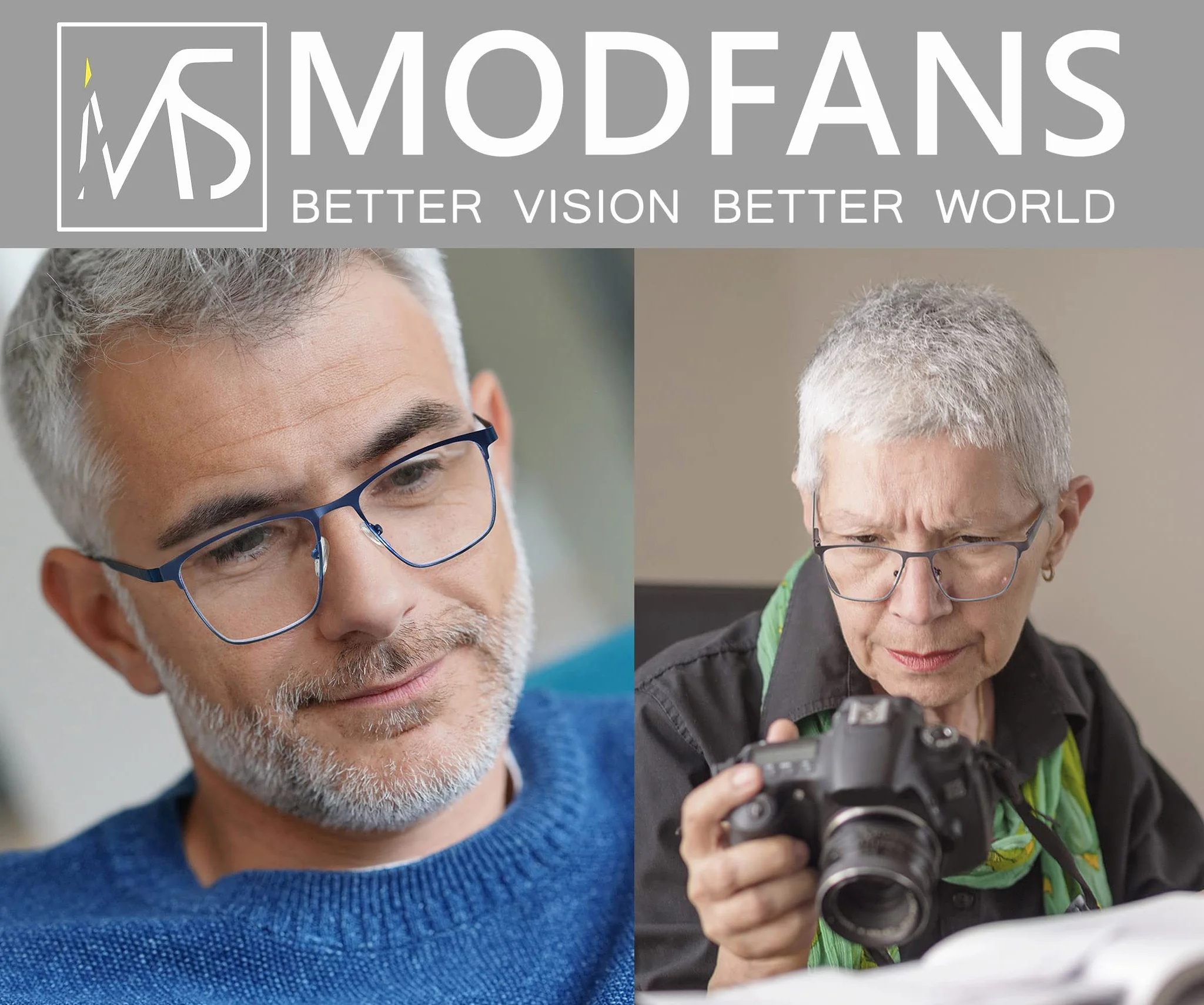MODFANS Pack de 3 Gafas de Lectura Anti Luz Azul, Metal Acero Inoxidable, Lente Clara, Rectangular - Ligeras y Cómodas