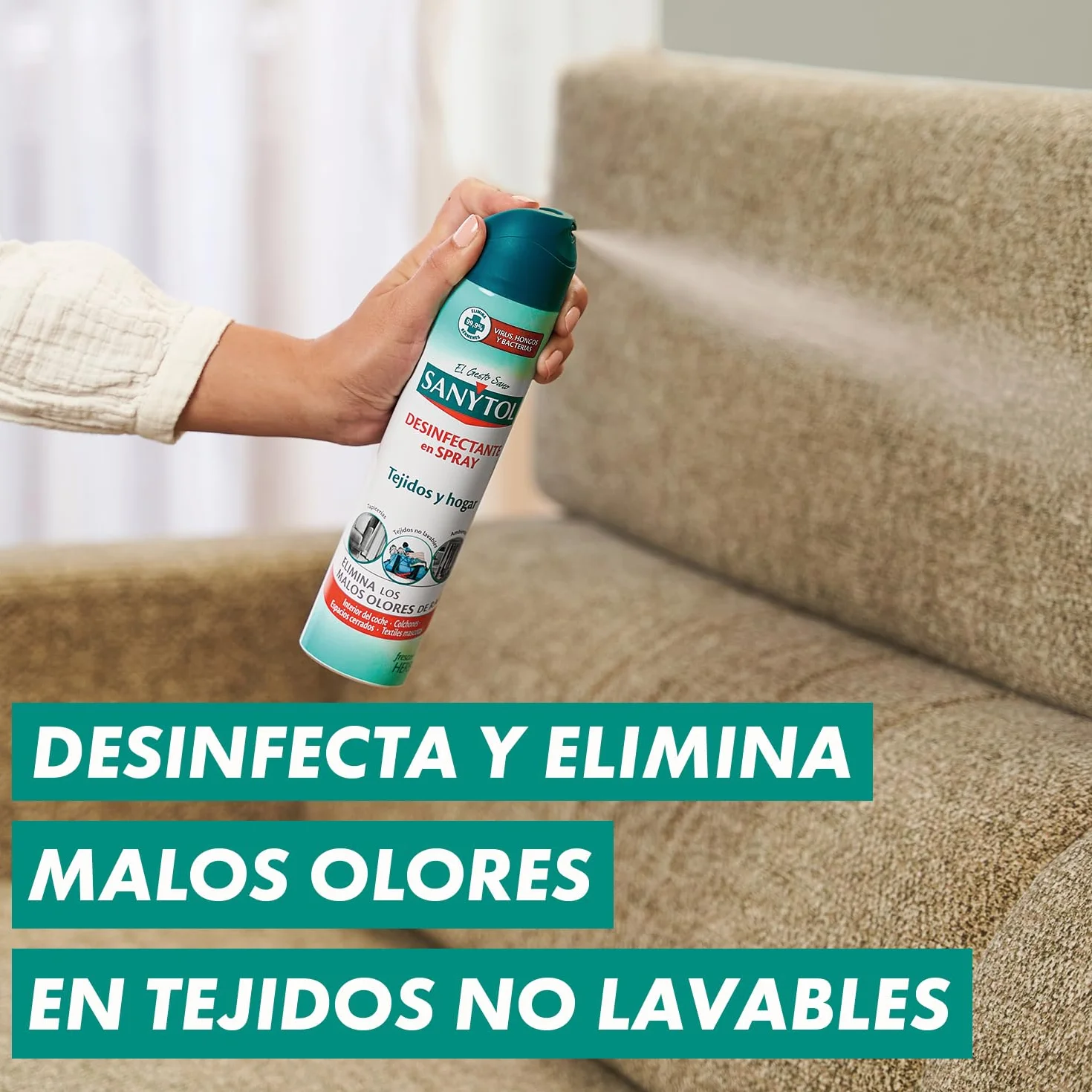 Sanytol Desinfectante Hogar y Tejidos 300 ml Flor de Algodón