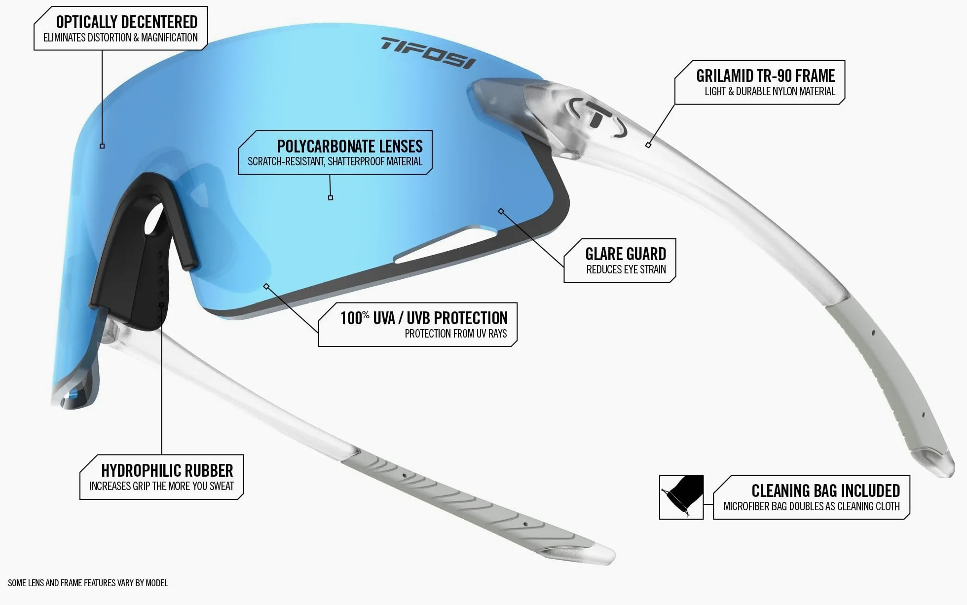 Tifosi Tifosi Vogel Xc Sunglasses Gafas Unisex adulto (Pack de 1)