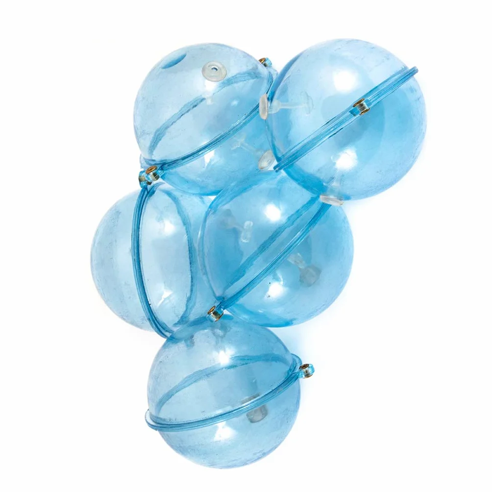 5 Unids/Set Flotador de Pesca Bolas de plástico ABS Bolas de Agua Flotadores de Burbujas Aparejos de Pesca de mar Accesorios al Aire Libre Azul Rojo 25/32/40/47 mm