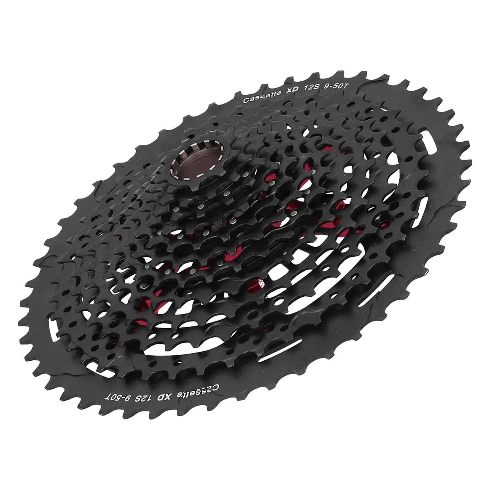 aqxreight Cassette de Aleación de Aluminio para Volante de Bicicleta de 12 Velocidades, Accesorio del 9 50T Xd para Conducción Silenciosa