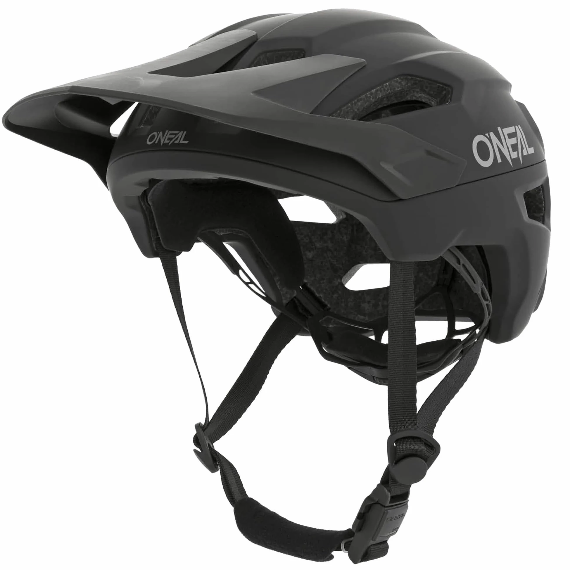 O'NEAL Casco de Bicicleta I Casco de Bicicleta de Montaña con Orificios de Ventilación I Certificación de Seguridad EN1078 I Casco Trailfinder Split V.20 I Casco MTB | Negro | Talla S/M