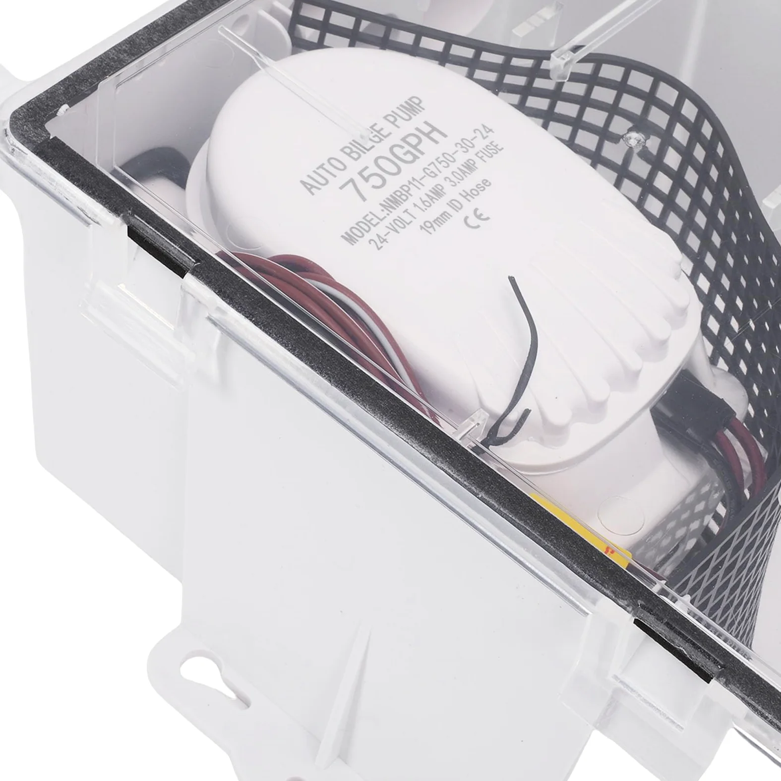 Akozon Bomba de Achique Automática de 750 GPH para Ducha, con Diseño de Múltiples Entradas para el Drenaje de Fregaderos de Cocinas de Barcos y caravanas.