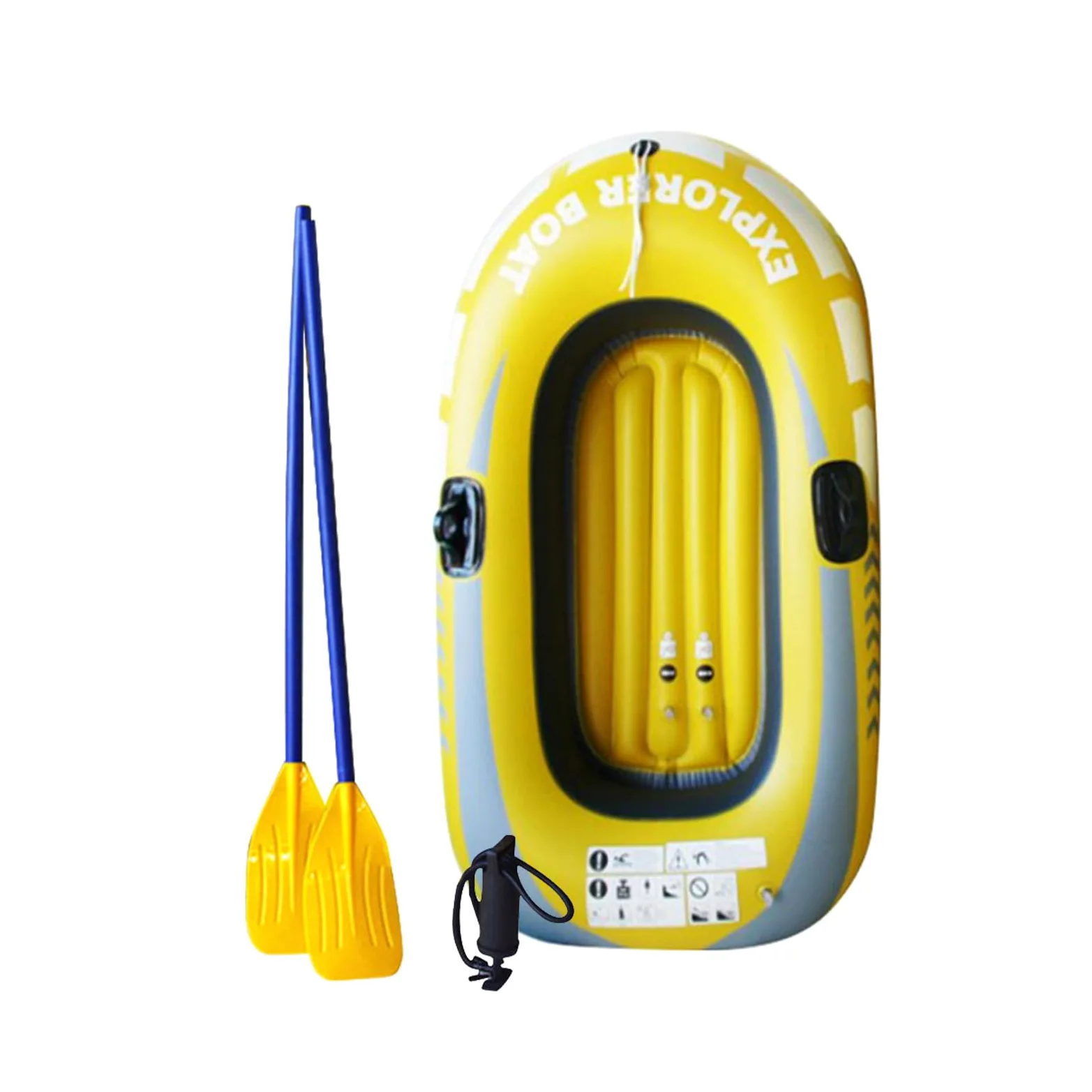 Generisch Barco inflable - Kayak inflable individual | Kayak inflable 2 persona | Verano -Doble PVC -inflable | Barco plegable engrosado para deportes acuáticos al aire libre