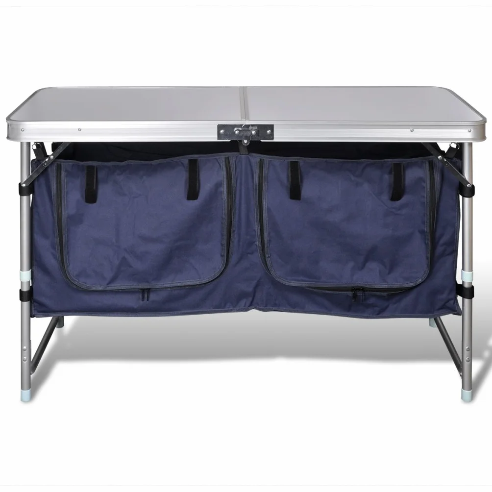 Anself Armario Plegable para Camping con Marco de Aluminio