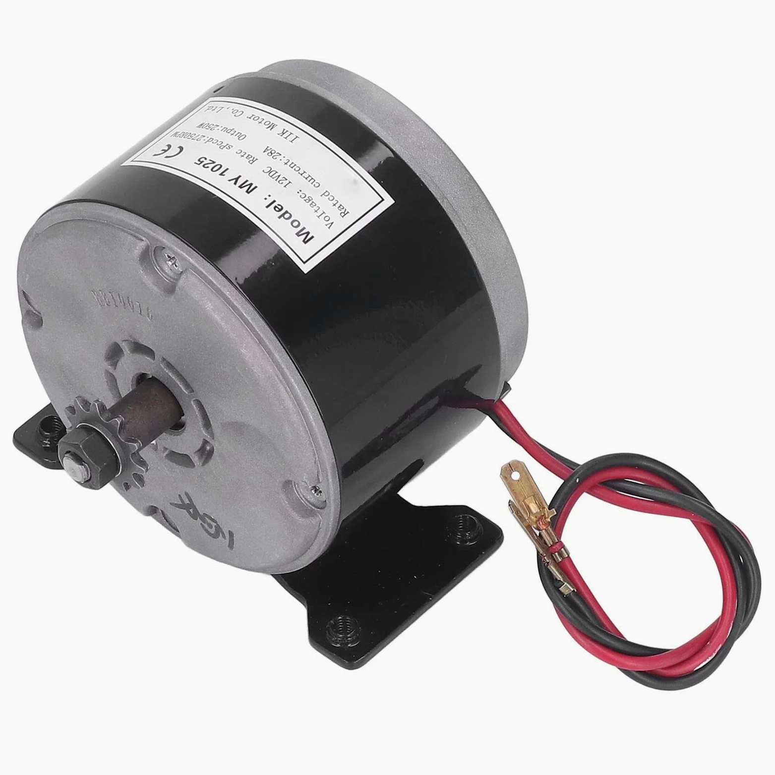 Motor Eléctrico, Alta Velocidad y Alta Eficiencia Motor CC 12V 250W Aluminio para Scooters Urbanos, Recreación y Desplazamientos Diarios
