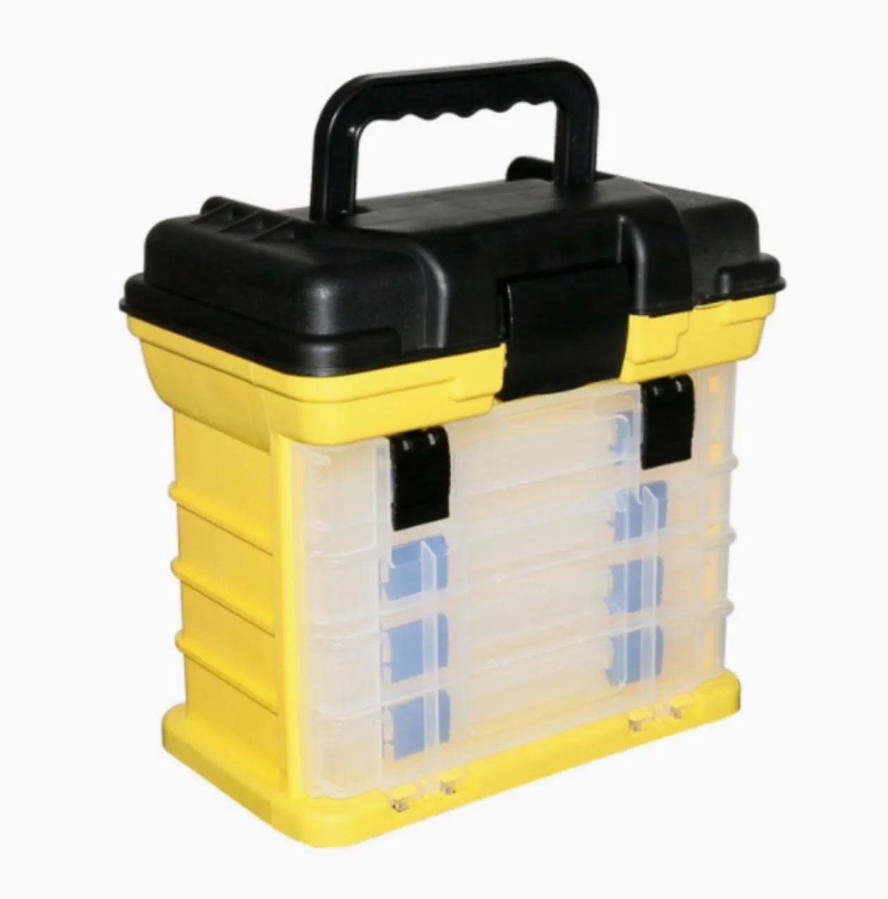 Caja para Aparejos Pesca, Caja De Aparejos De Pesca Portátil Con Asiento, Caja De Almacenamiento De Herramientas De Pesca De 4 Capas Con Asa, Adecuada Para Pesca En El Mar Caja para Accesorios de Pesc
