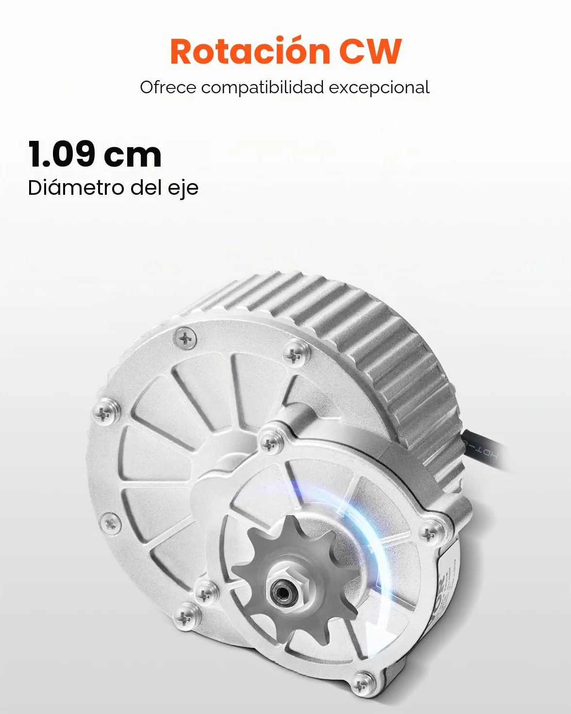 VEVOR Kit de Motor Eléctrico de CC Cepillado 450 W 36 V 3000 RPM con Controlador de Velocidad para Karts Bicicletas Eléctricas