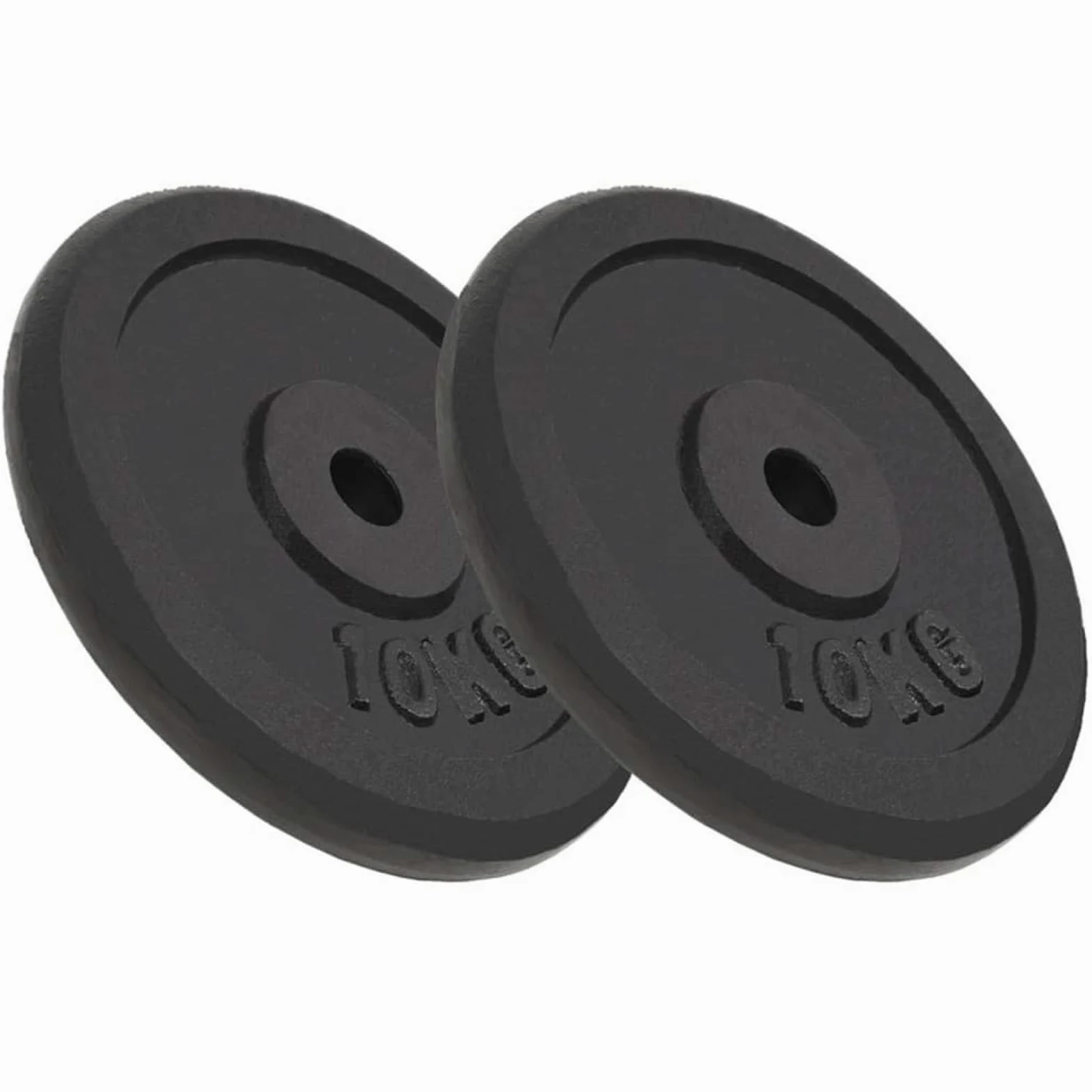 ShGaxin Discos de Pesas de Hierro Fundido 2 uds 2x10 kg, Pesos Fitness, Barras Pesas, Mancuernas Pesas, Disco Pesas Ajustable, Juego Set Pesas Y Mancuernas,