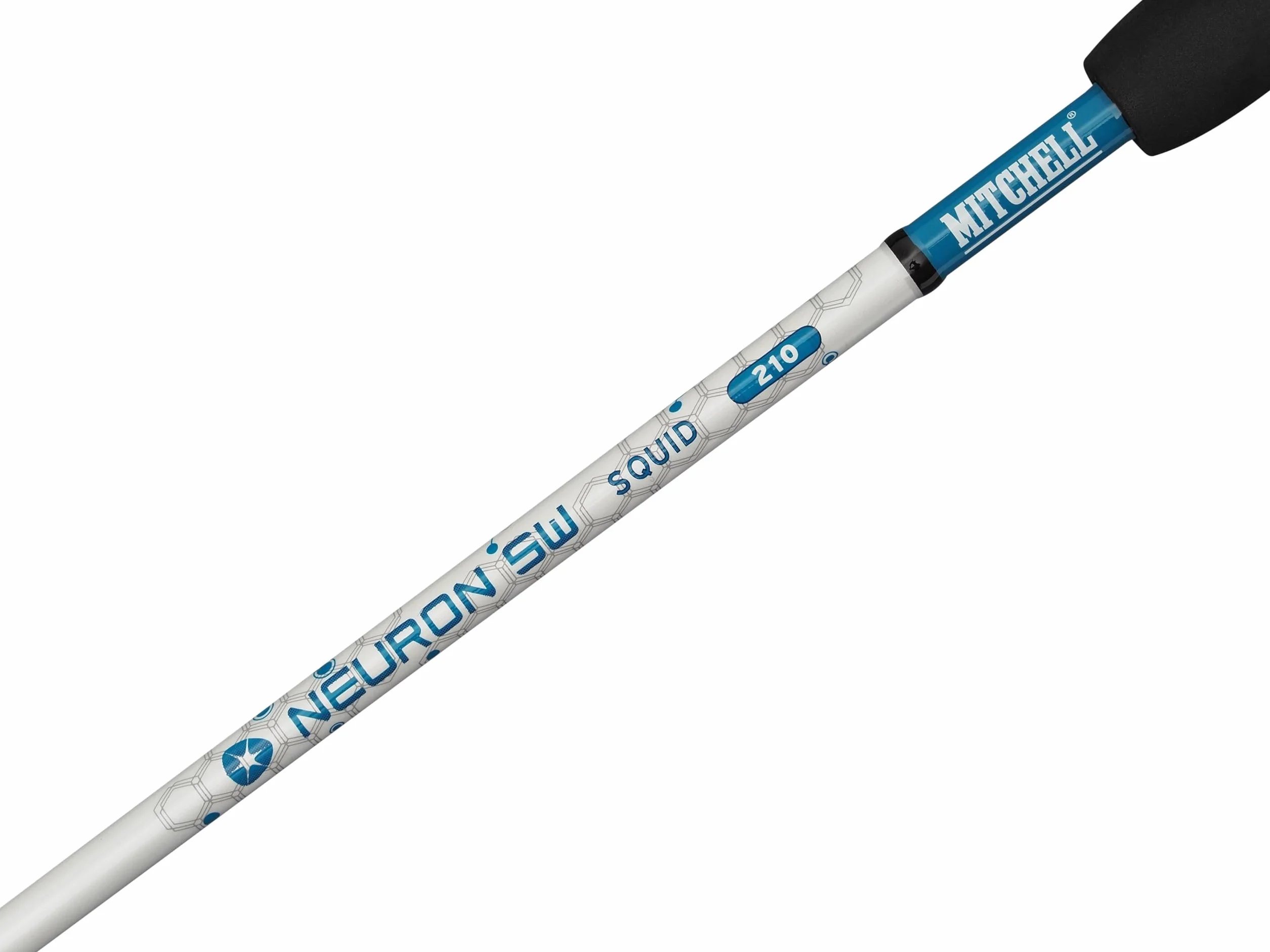 Mitchell Neuron SW II Combo de caña y Carrete para Calamar | Set de Pesca de Calamar en Agua Salada | Carrete con 1+1 roientos | Cuerpo de Grafito | Preenrollado |3000 | 2,10 m | 10-30 g