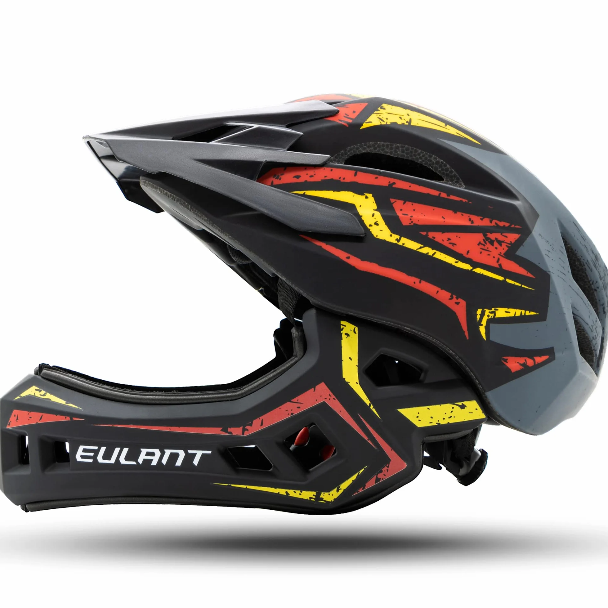 EULANT Casco de Bicicleta con Mentonera Desmontable para Niño,Ligero Casco Integral Niños para Bici MTB BMX Ciclismo Moto Patinaje Scooter Skate Hoverboard