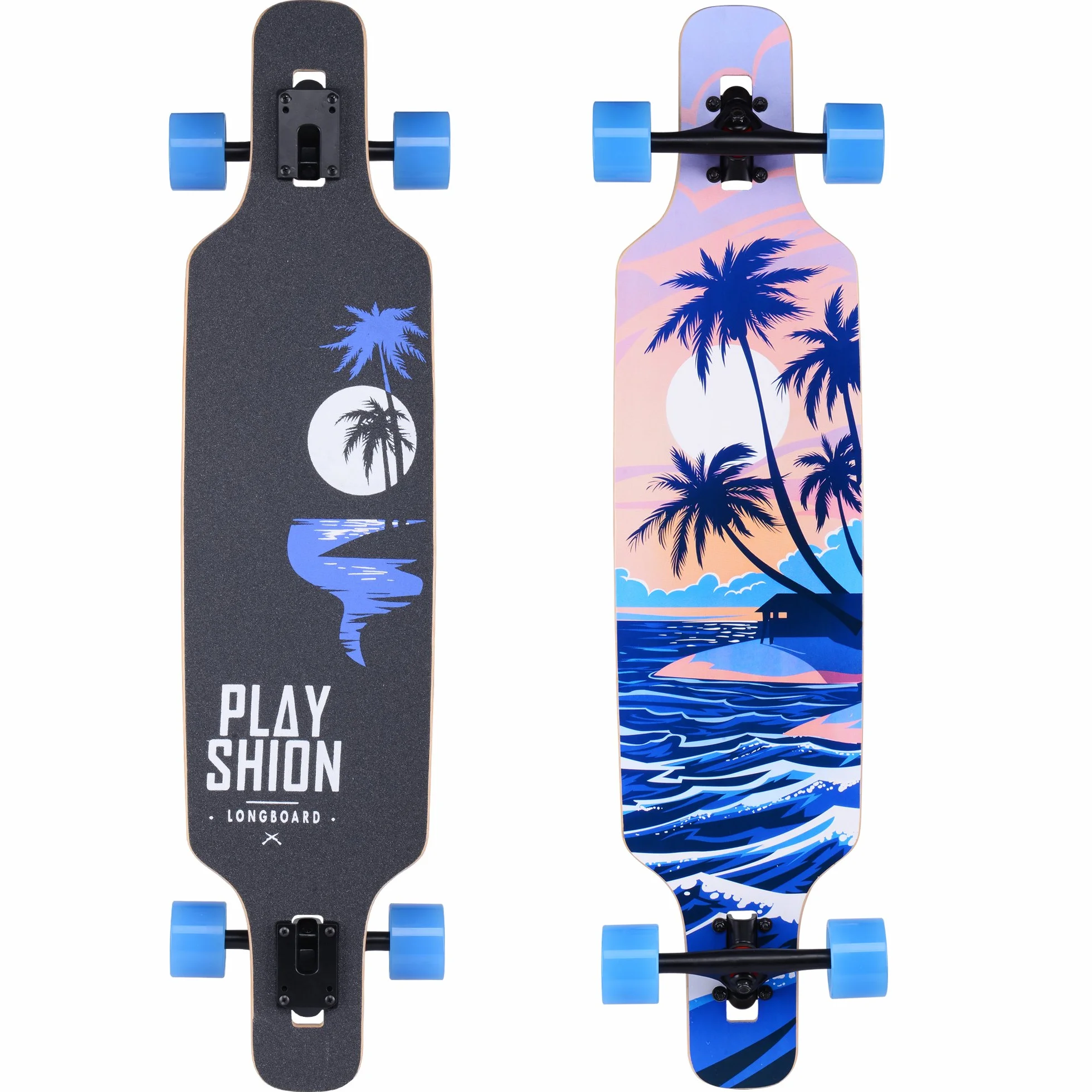 Playshion Longboard 39 Pulgadas Drop Through ABEC-11