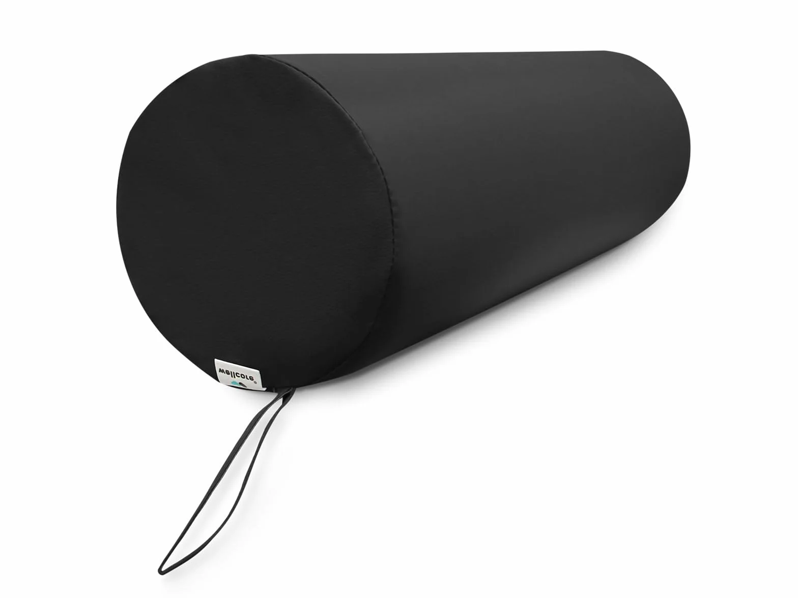 WELLCORE Cojín cilindro de masaje 60x20 cm Polipiel Desenfundable Negro