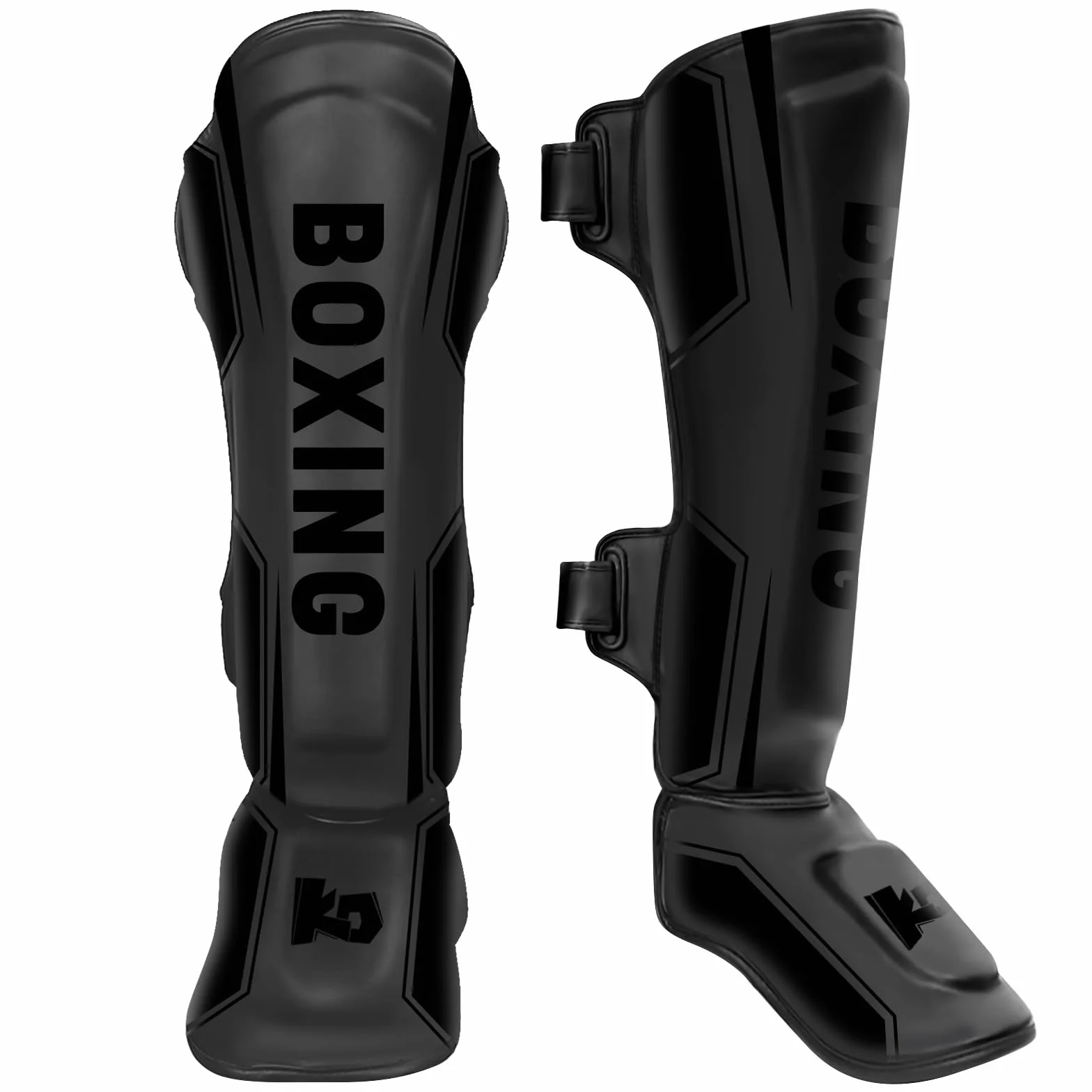 NZQXJXZ Espinilleras de Kickboxing, Espinilleras de Muay Thai, Protectores de Piernas Ajustables con Protección para el Empeine, Equipo de Entrenamiento para Entrenamiento y Combate de MMA