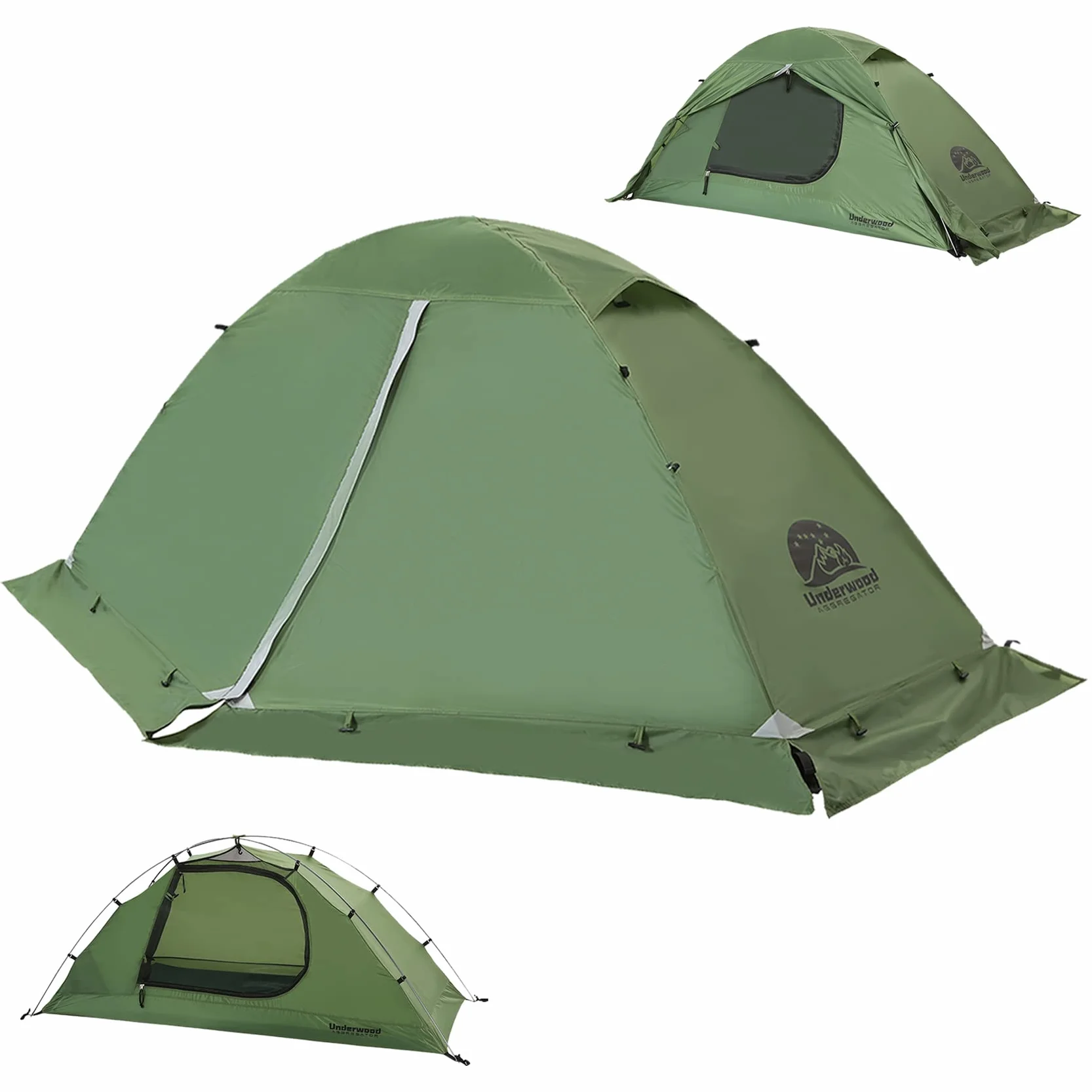 Tienda de campaña impermeable ligera 1/2 personas senderismo acampada nieve montañismo