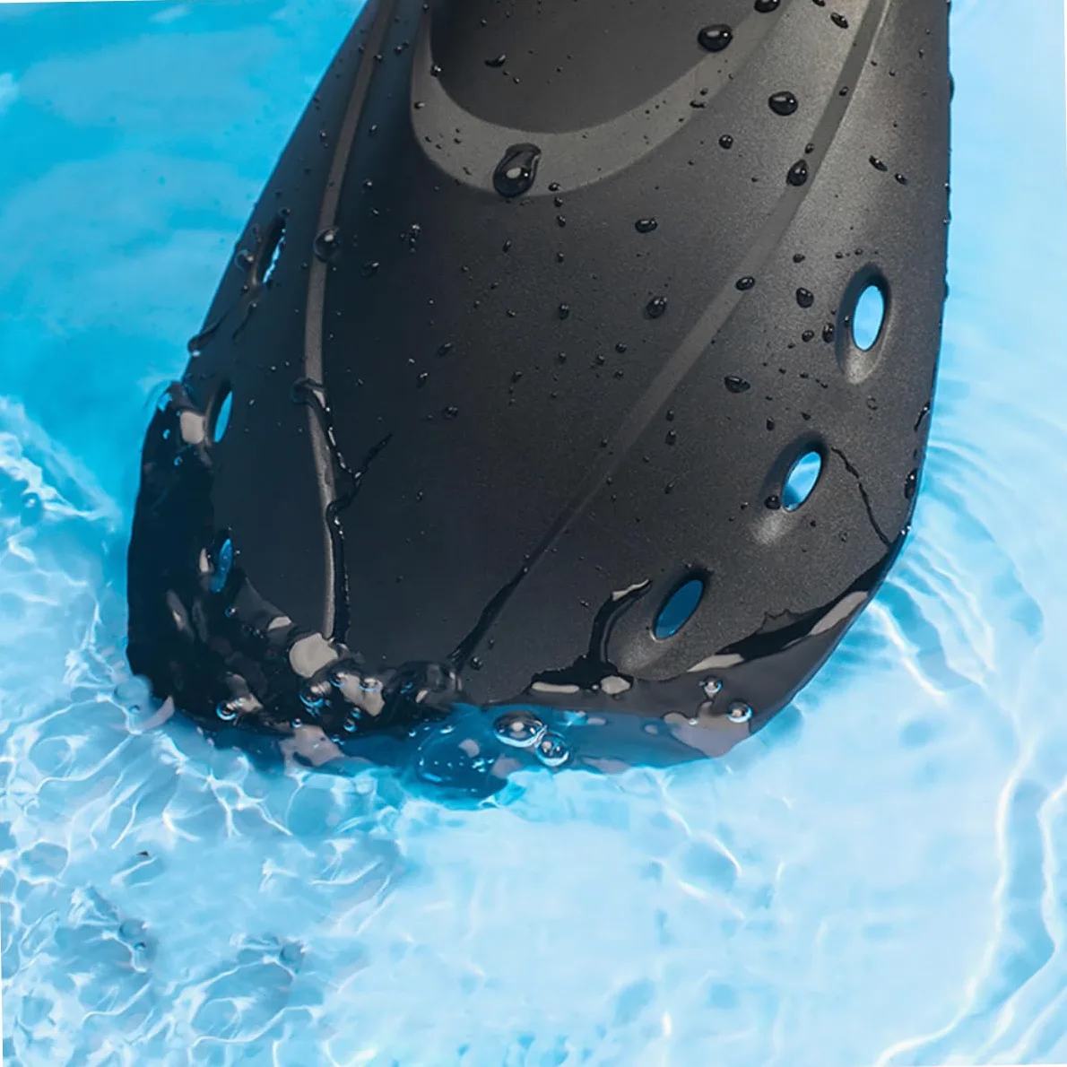 Cabilock Aletas Cortas Ajustables para Natación y Buceo Diseño Ergonómico con Suavidad Moderada para Entrenamiento y Snorkel para Hombre y Mujer Negro