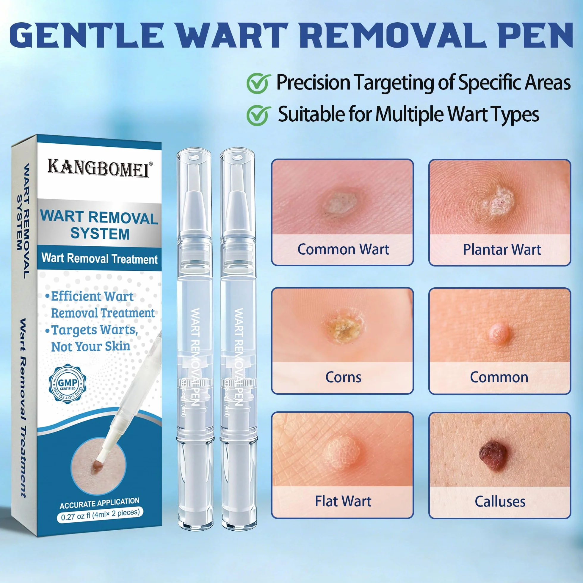 Kit removedor de verrugas 2 Piezas, apto para todo tipo de piel