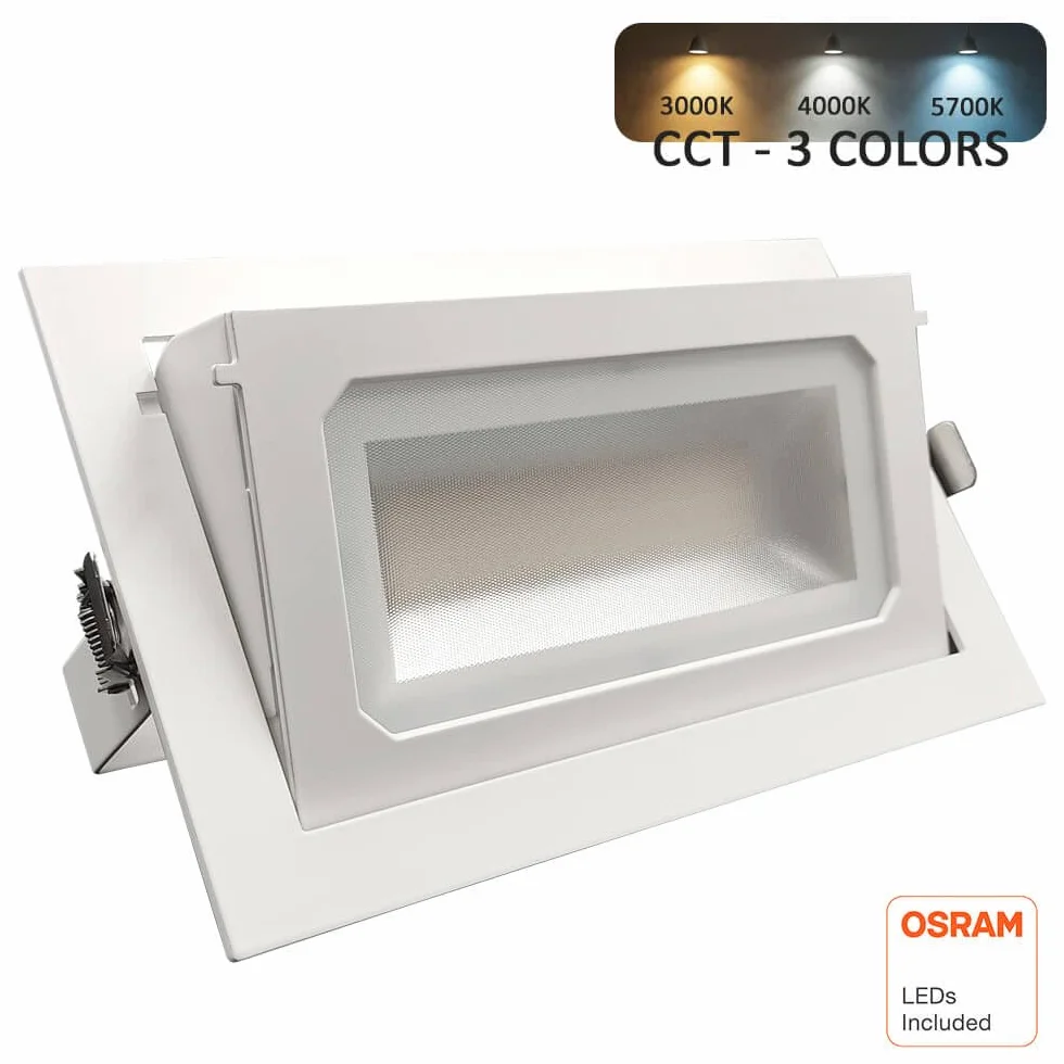 FactorLED Foco Proyector LED 40W Rectangular 120º Dimmable CCT Cambio de Color