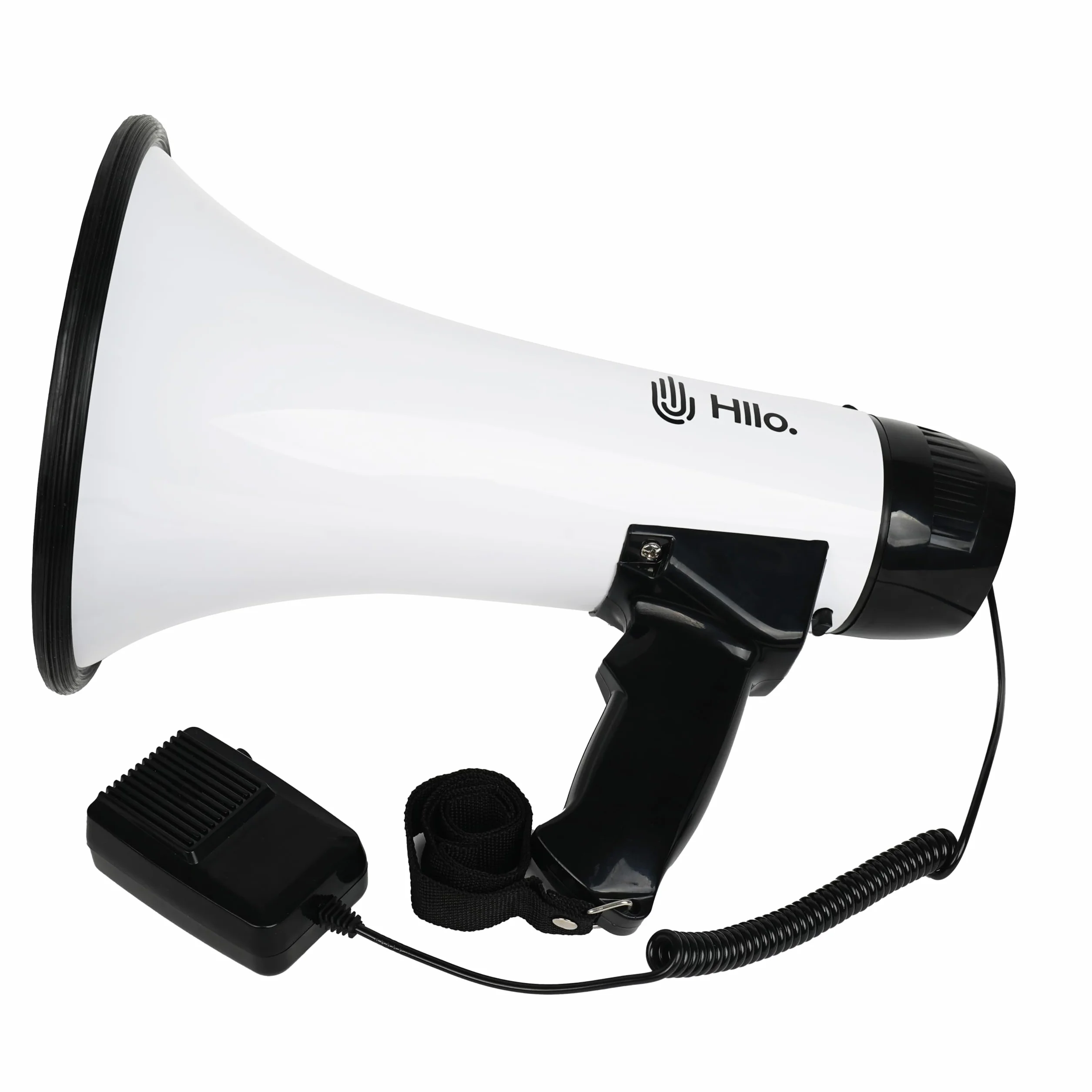 Megáfono 111dB con Sirena y Control de Volumen, Alcance 300 Metros