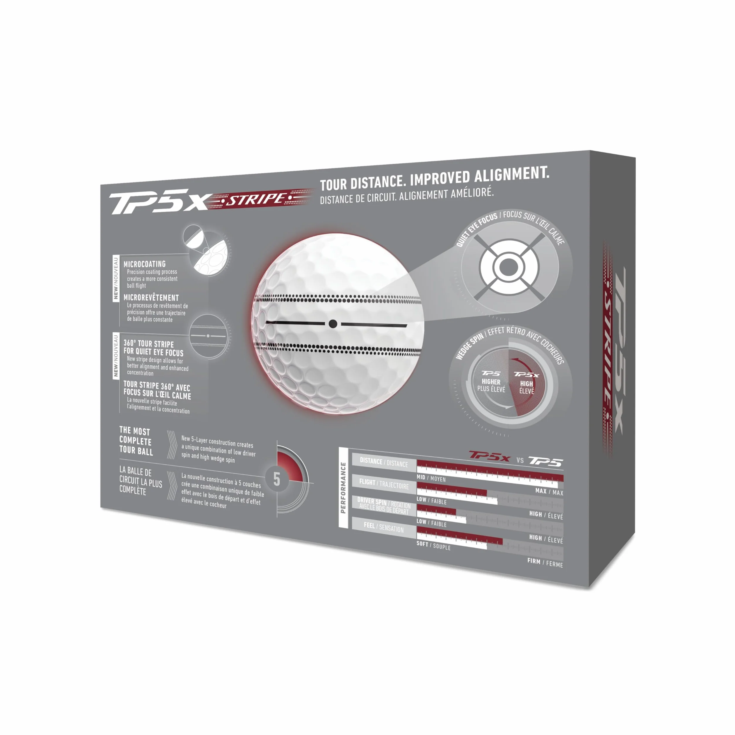 Taylormade Golf TP5x Stripe One Docena