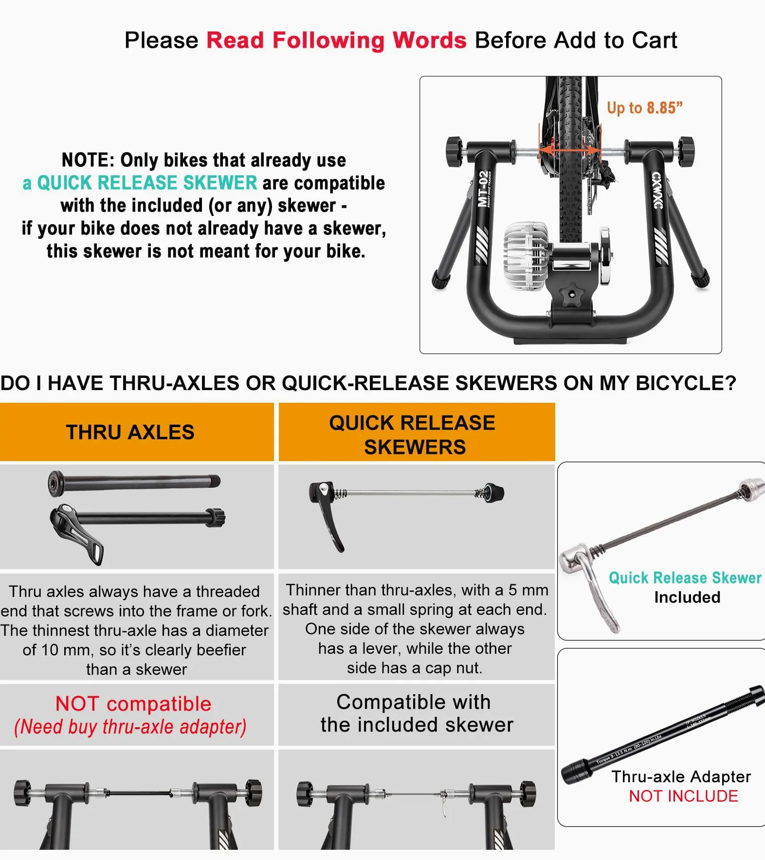 CXWXC Mesa de bicicleta inteligente para bicicleta (entrenador inteligente de ruedas)