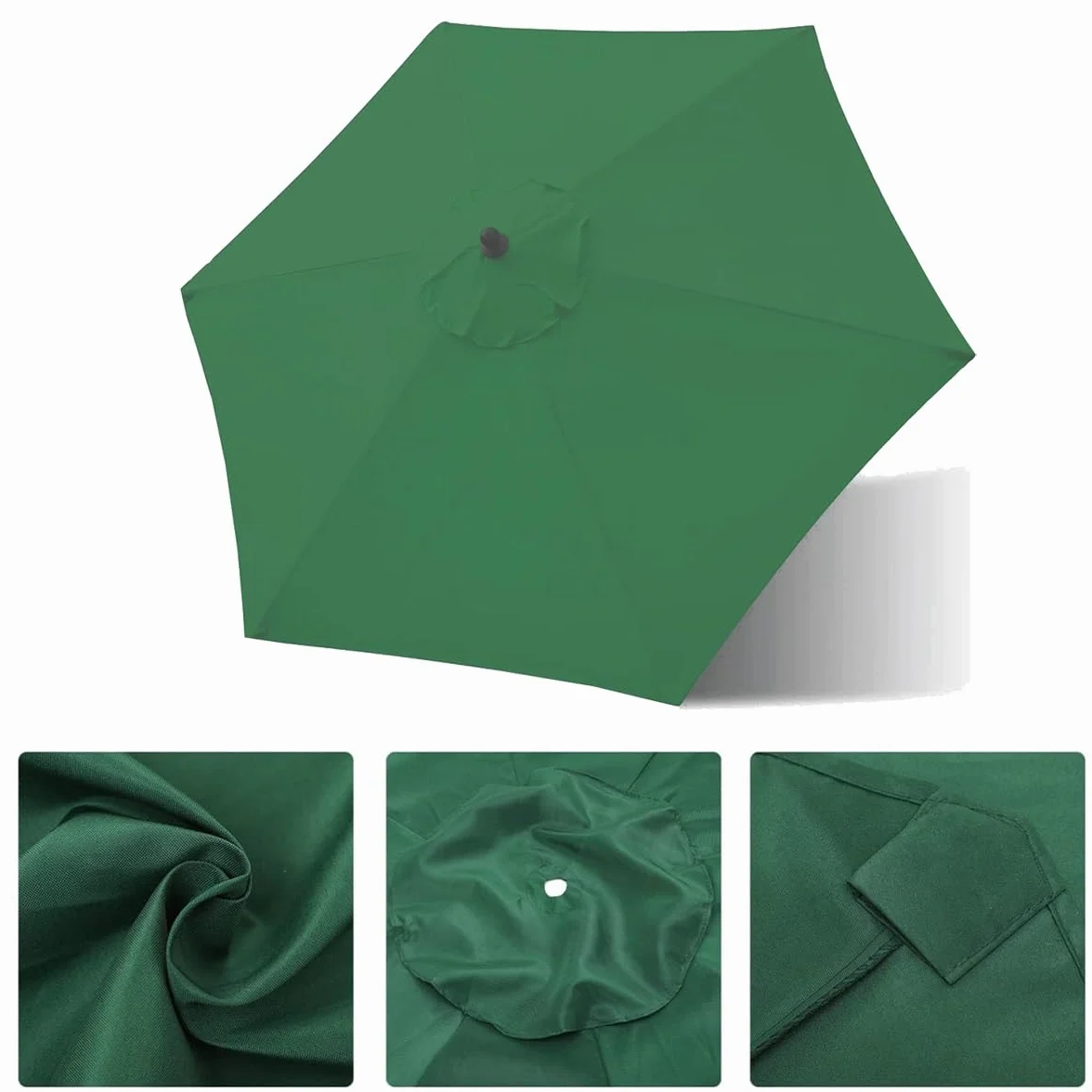 Toldo De Recambio De Sombrilla 6 Varillas/8 Varillas, Cubierta De Repuesto para Paraguas, Impermeable, Anti-Ultravioleta, Poliéster, 300cm 350cm 200cm 230cm 250cm 270cm 280cm(White,8 Ribs: 350CM)