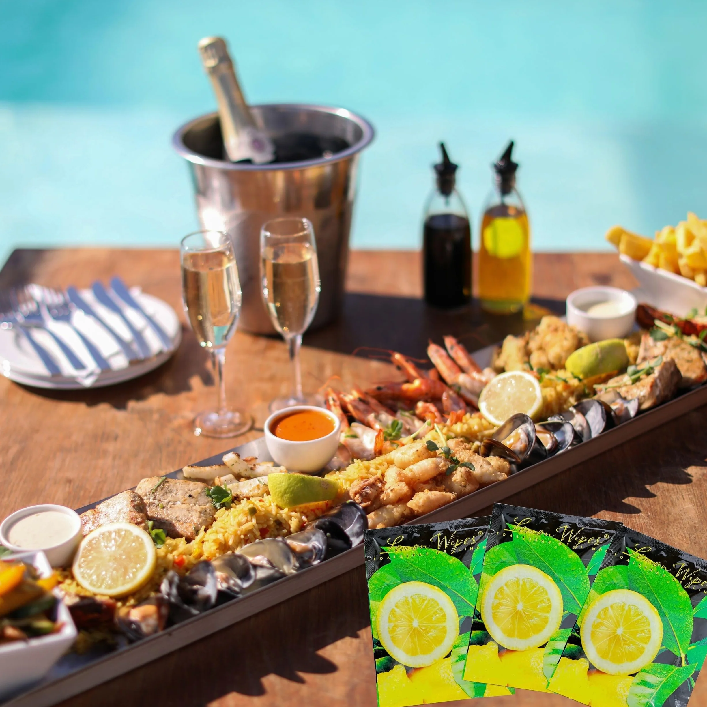 Toallitas Refrescantes Limón Lemon Wipes Suaves y Húmedas para Manos Sobres Individuales