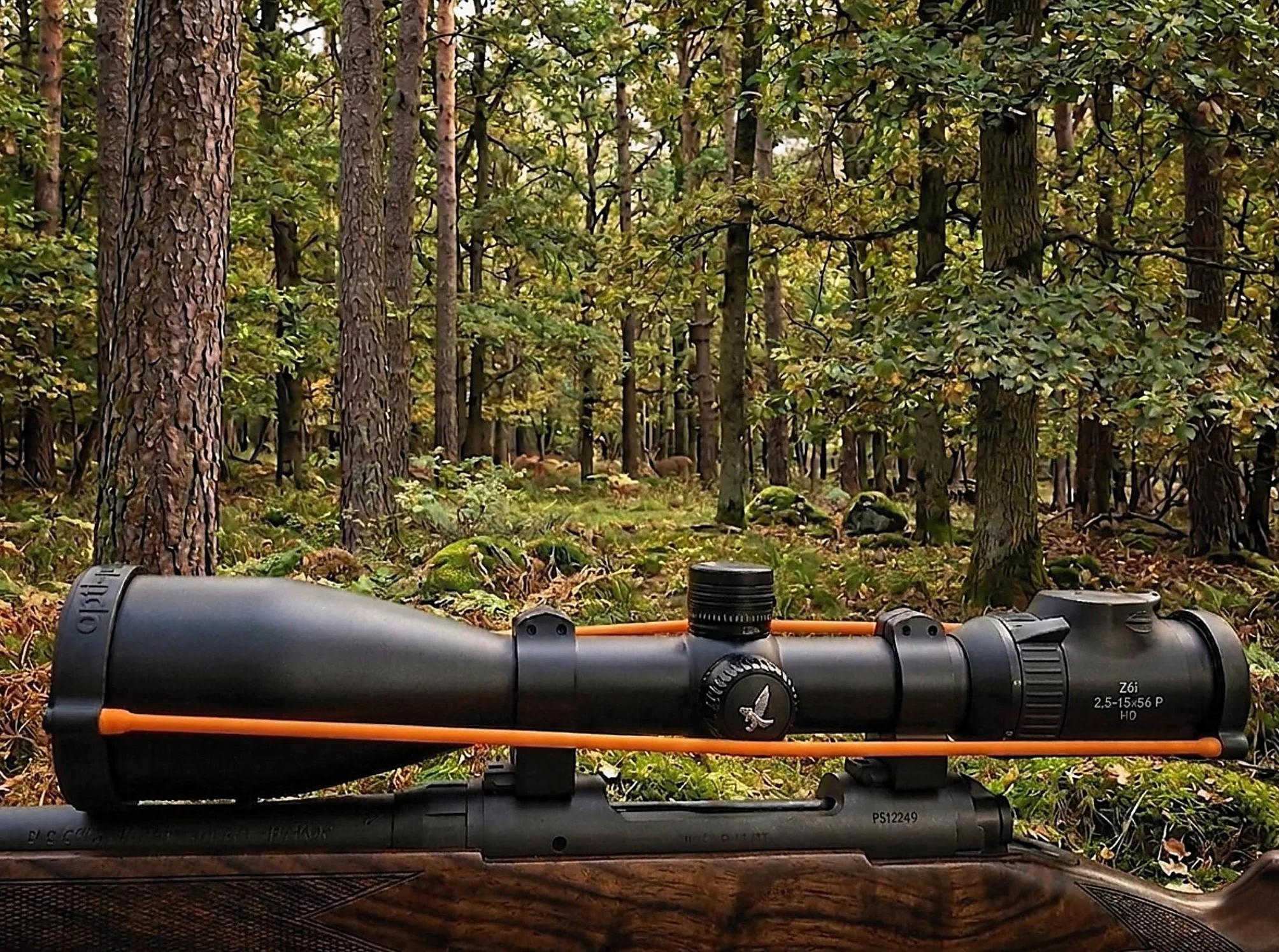 Protector de visores de Caza y Tiro para Swarovski Z6/Z6i, Naranja y Negro. para Modelos Z6 y Z6i 2,5-15x56