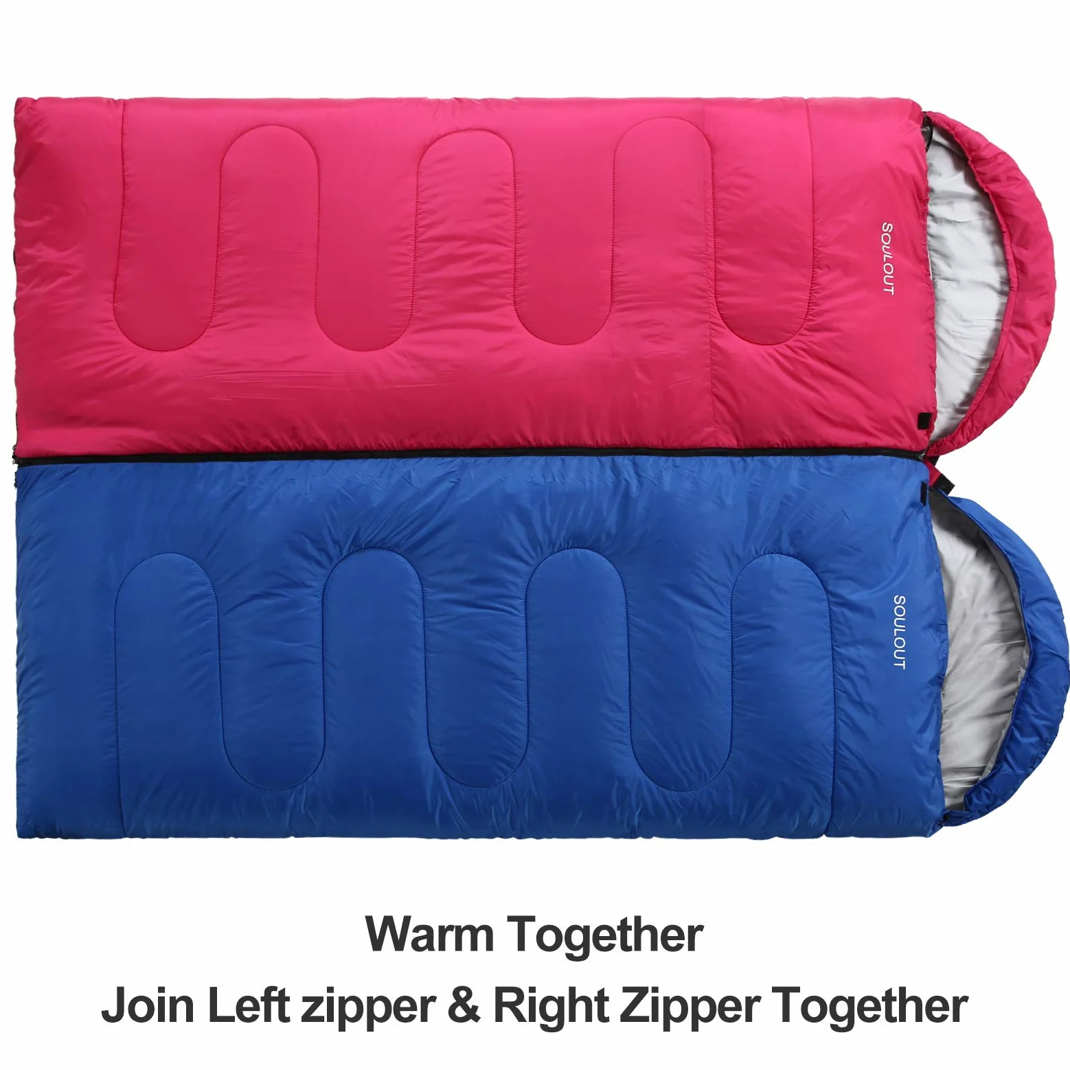 Saco de Dormir, 3-4 Estaciones, Clima frío cálido, Ligero, portátil, Impermeable, con Bolsa de compresión para Adultos y niños, Interior y Exterior: Camping, mochilero, Senderismo