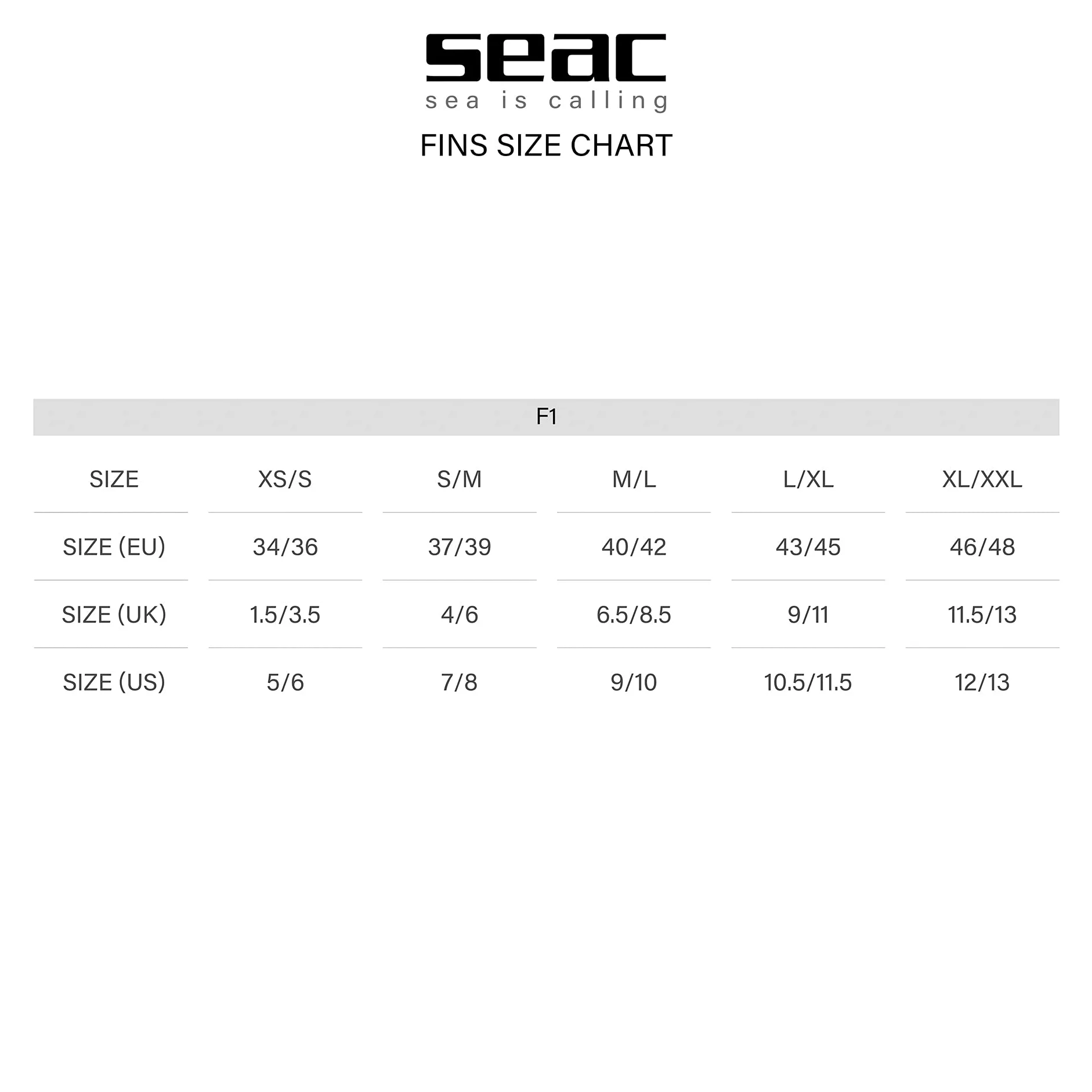 SEAC F1 ultraligeras con un Peso de 730 Gramos por Aleta, para un Alto Rendimiento en el Buceo, Correa Ajustable, Unisex Adulto