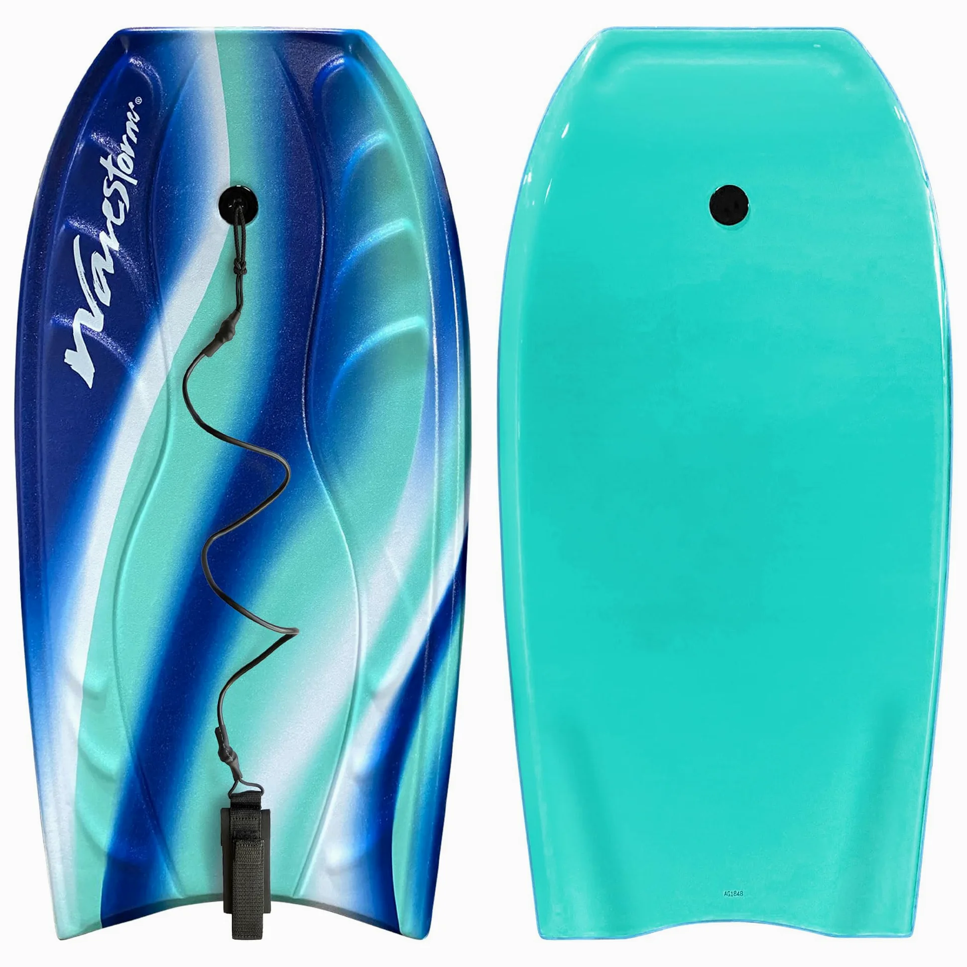 Wavestorm Bodyboard de Espuma de 40 Pulgadas | Bodyboards recreativos para Principiantes en Todos los Niveles de Surf | Cubierta contorneada y Fondo de Canal | para Lake Pool Beach
