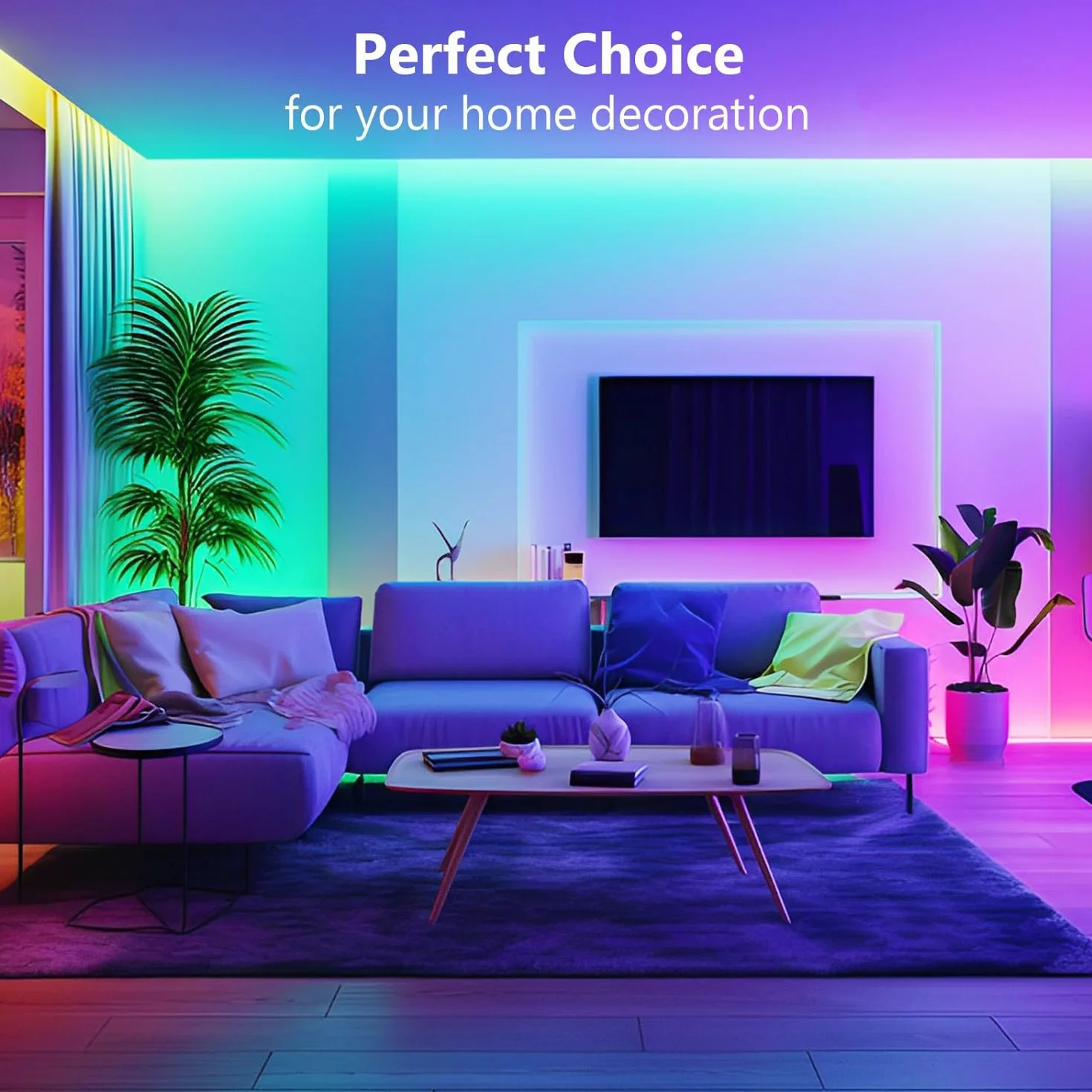 Goffii Tira LED 15 Metros, Luces LED Habitacion RGB Bluetooth con Control Remoto y APP, Cambia Color con Musica para Decoracion