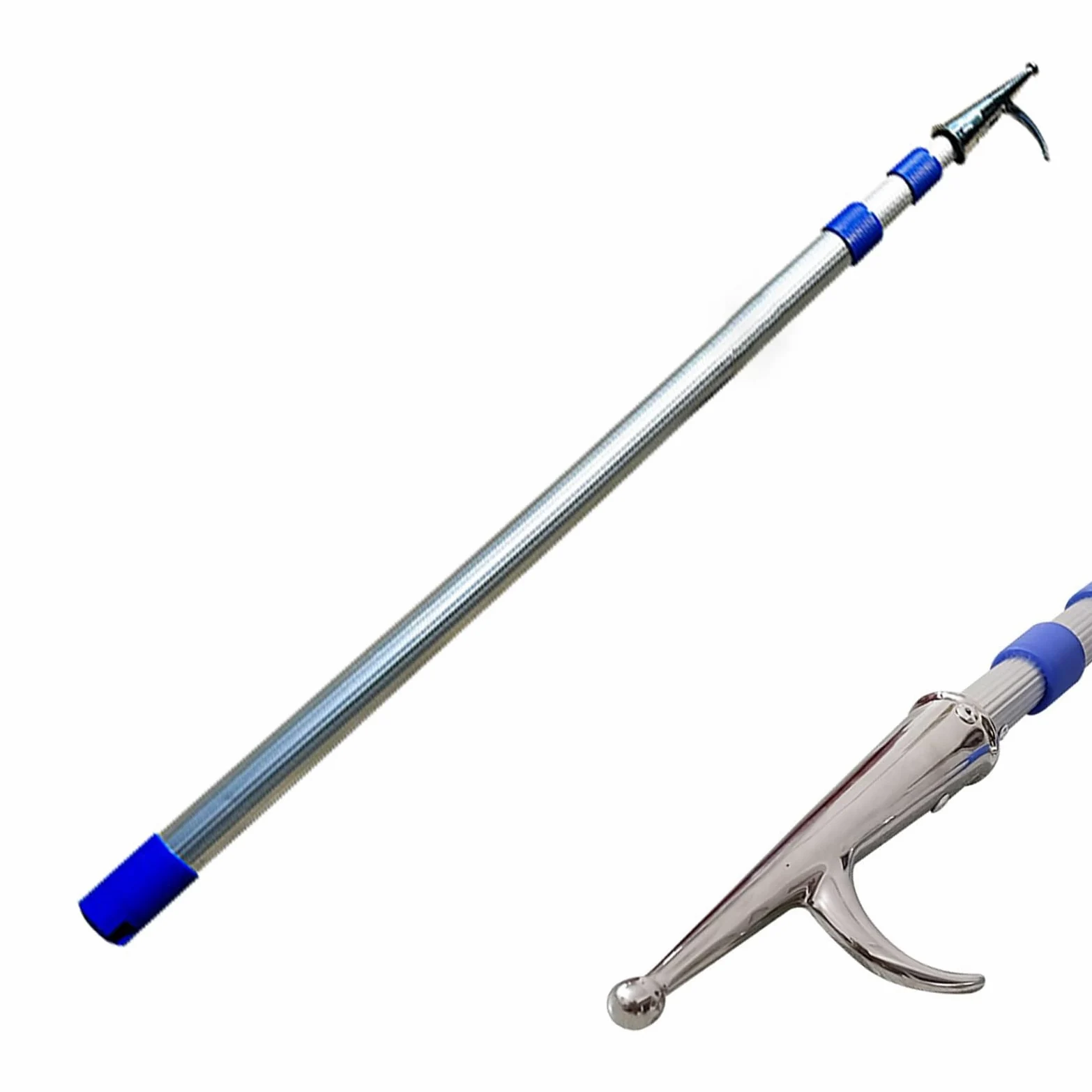 Poste telescópico salvavidas de 6 m, gancho de aluminio para rescate de seguridad en piscina, equipo de prevención de ahogamientos, herramienta de emergencia acuática