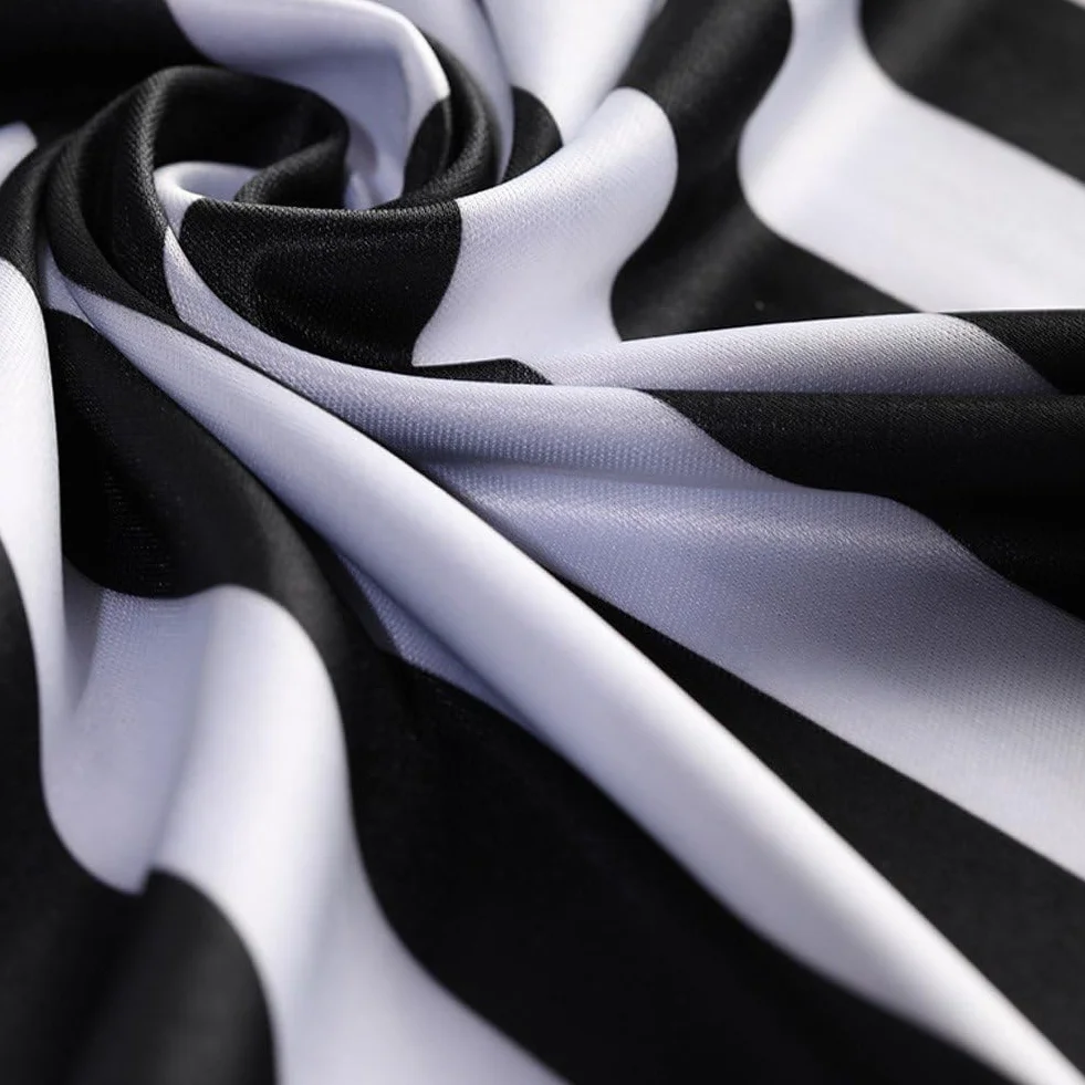 Camiseta Deportiva Oficial De Árbitro a Rayas Blancas Y Negras para Hombre, Camiseta De Árbitro con Cuello Y Cremallera, Uniforme Profesional De Árbitro