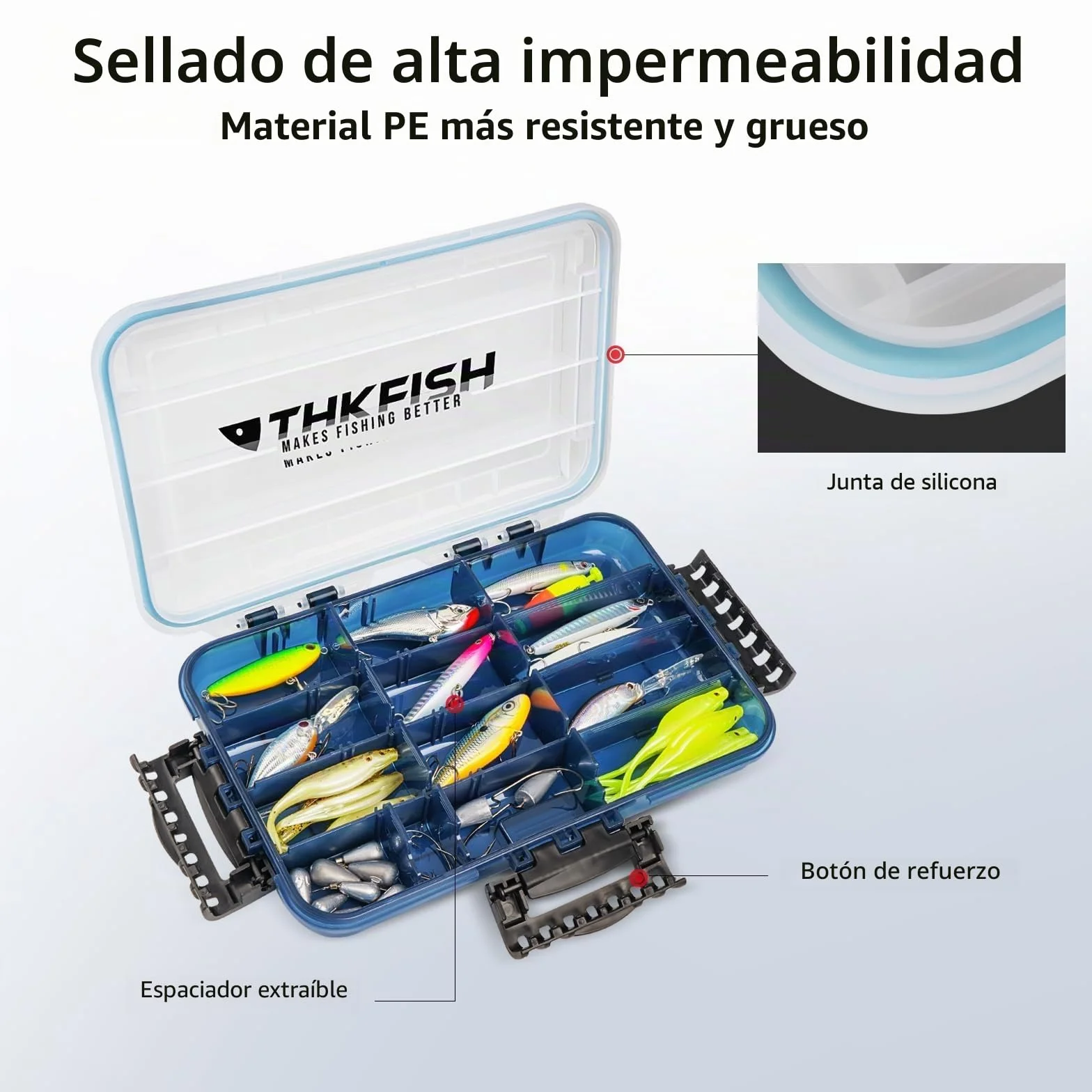 THKFISH Bolsa de Pesca Impermeable con Caja, Mochila y Bolsa de Hombro para Equipo, Camuflaje, Deportivo