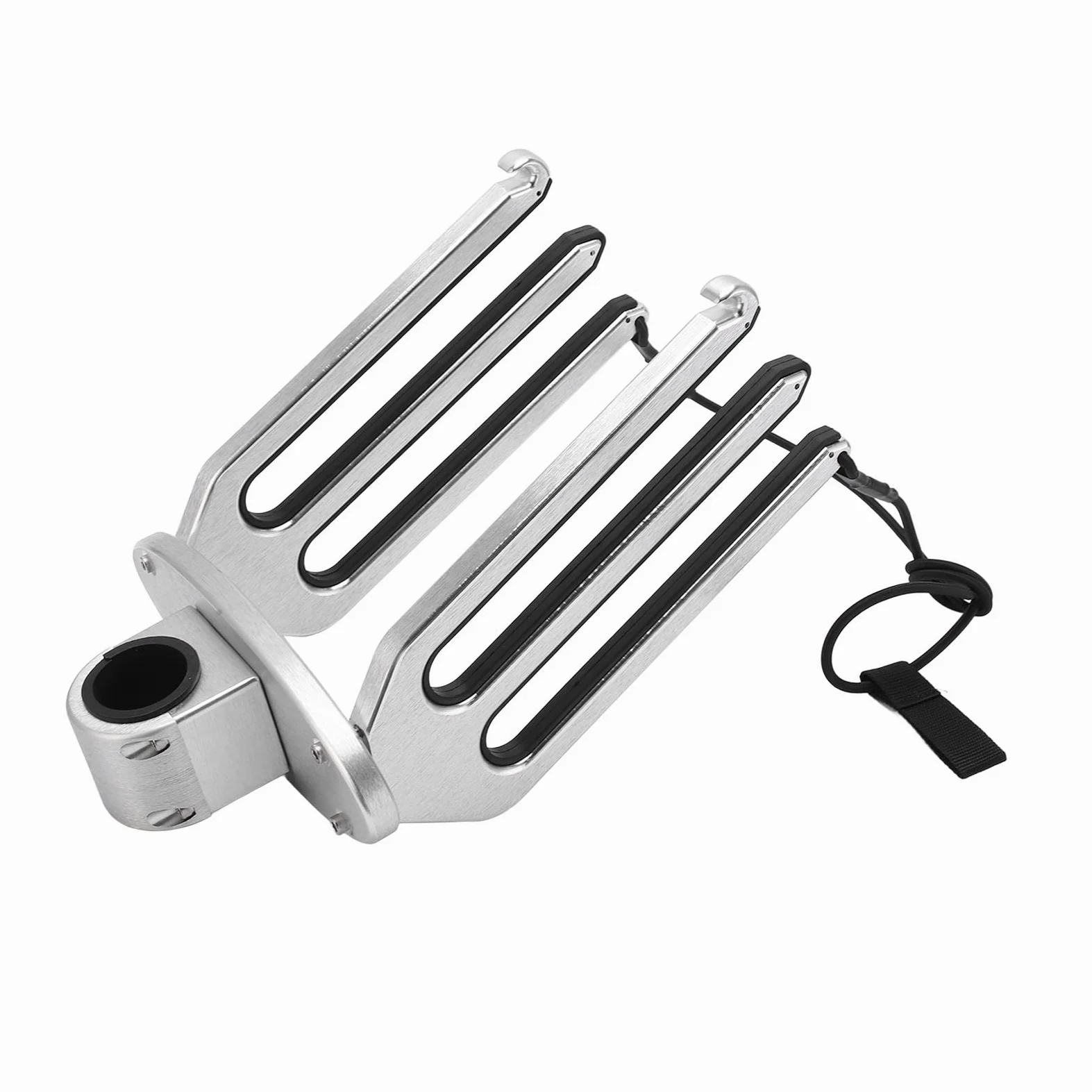Wakeboard Rack Soporte Ajustable de Aluminio Cepillado CNC para Barco con Tornillo de Fijación y Junta, Soporte de Torre de Wakeboard de para, Tabla de Surf, Rodillera, Adecuado para