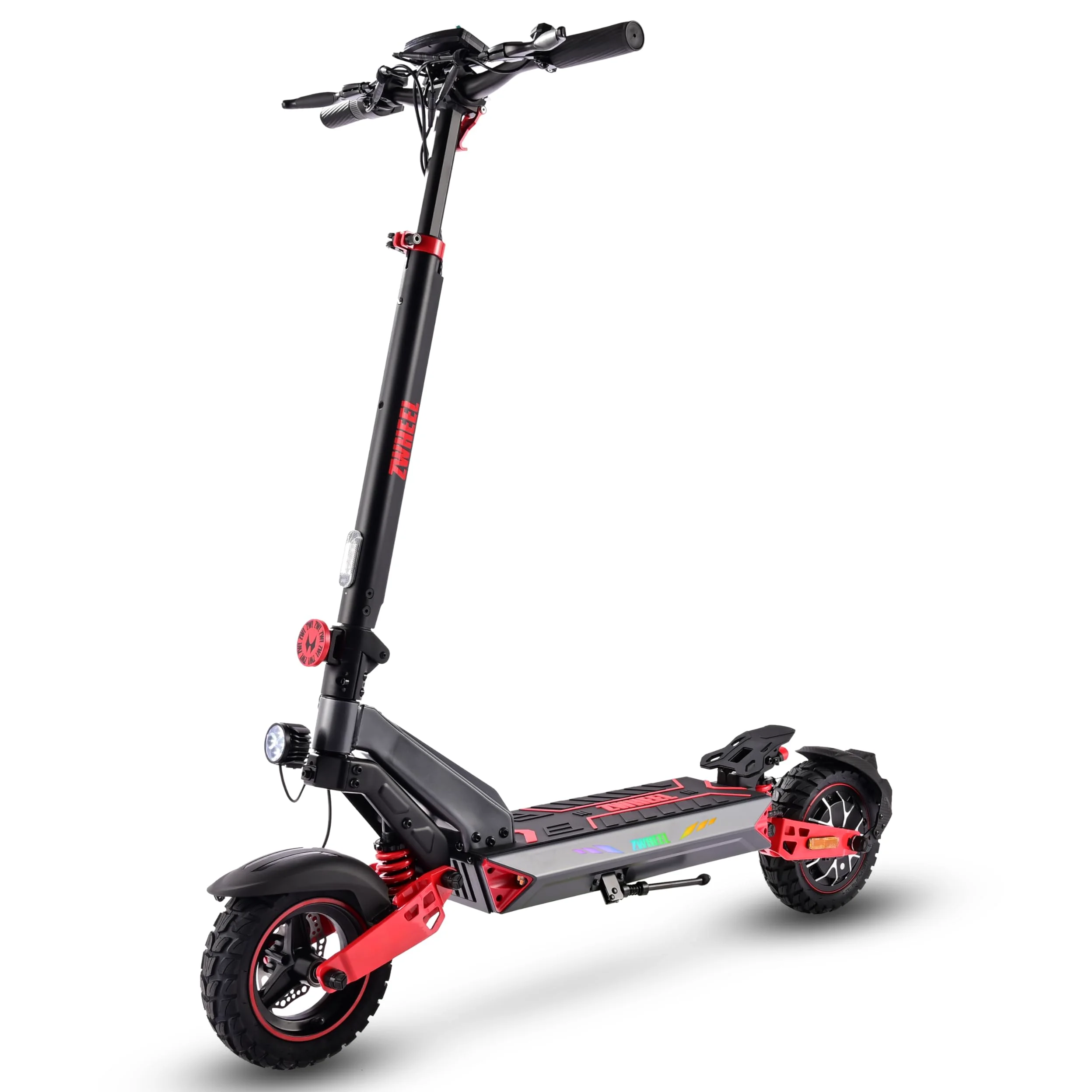 D3 Patinete Eléctrico Adulto Todo Terreno, Patinete con Batería 48V 15Ah de Gran Autonomía, Neumáticos de Vacío 10 Pulgadas, Doble Suspensión de Resorte & Frenos de Disco Fiables