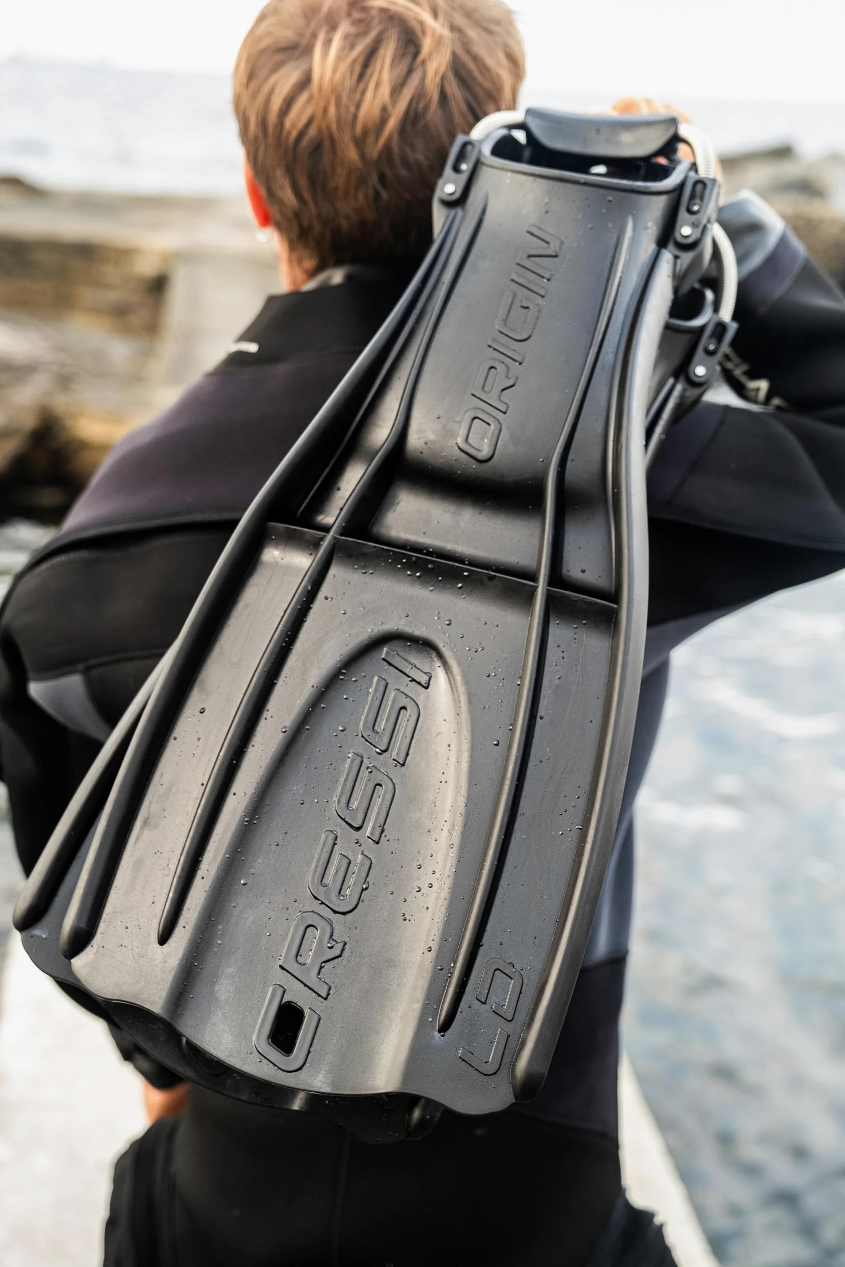 CRESSI Origin HD - Aletas Ajustables en el talón Abierto Unisex Adulto