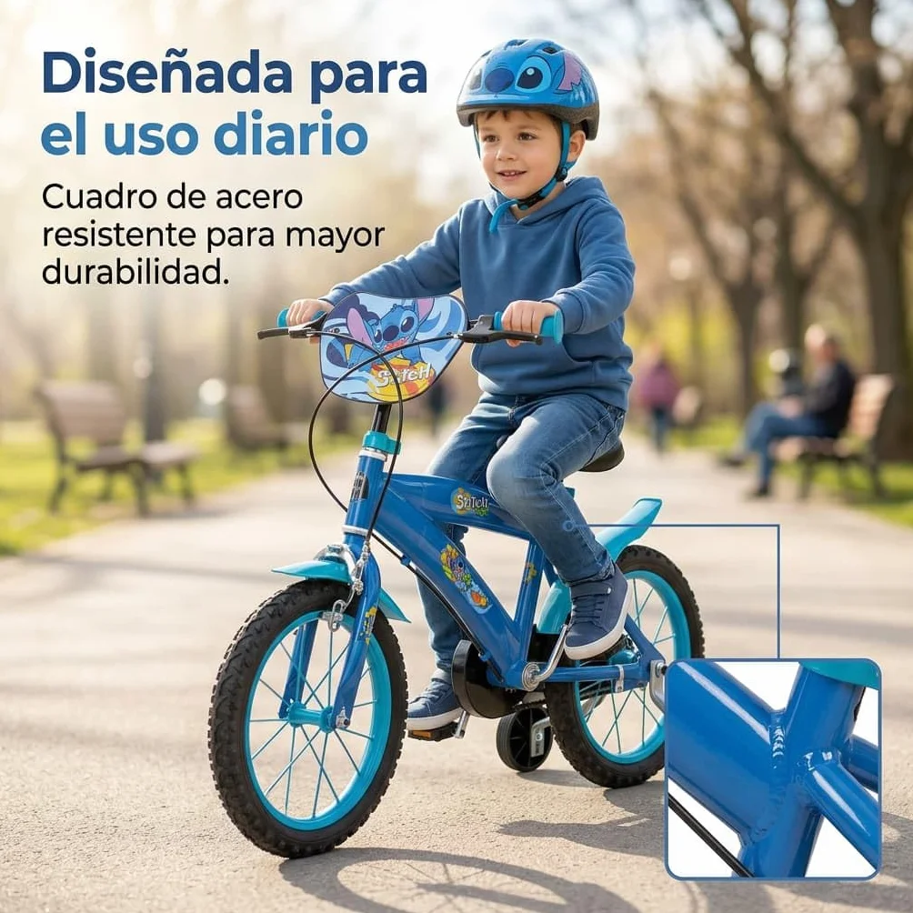 Bicicleta Infantil Toimsa Stitch Azul
