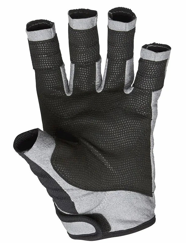 Helly Hansen Sailing Short Gloves Guantes de Cuero Unisex con Puntas Recortadas, para Vela, navegación Costera, Interior y oceánica