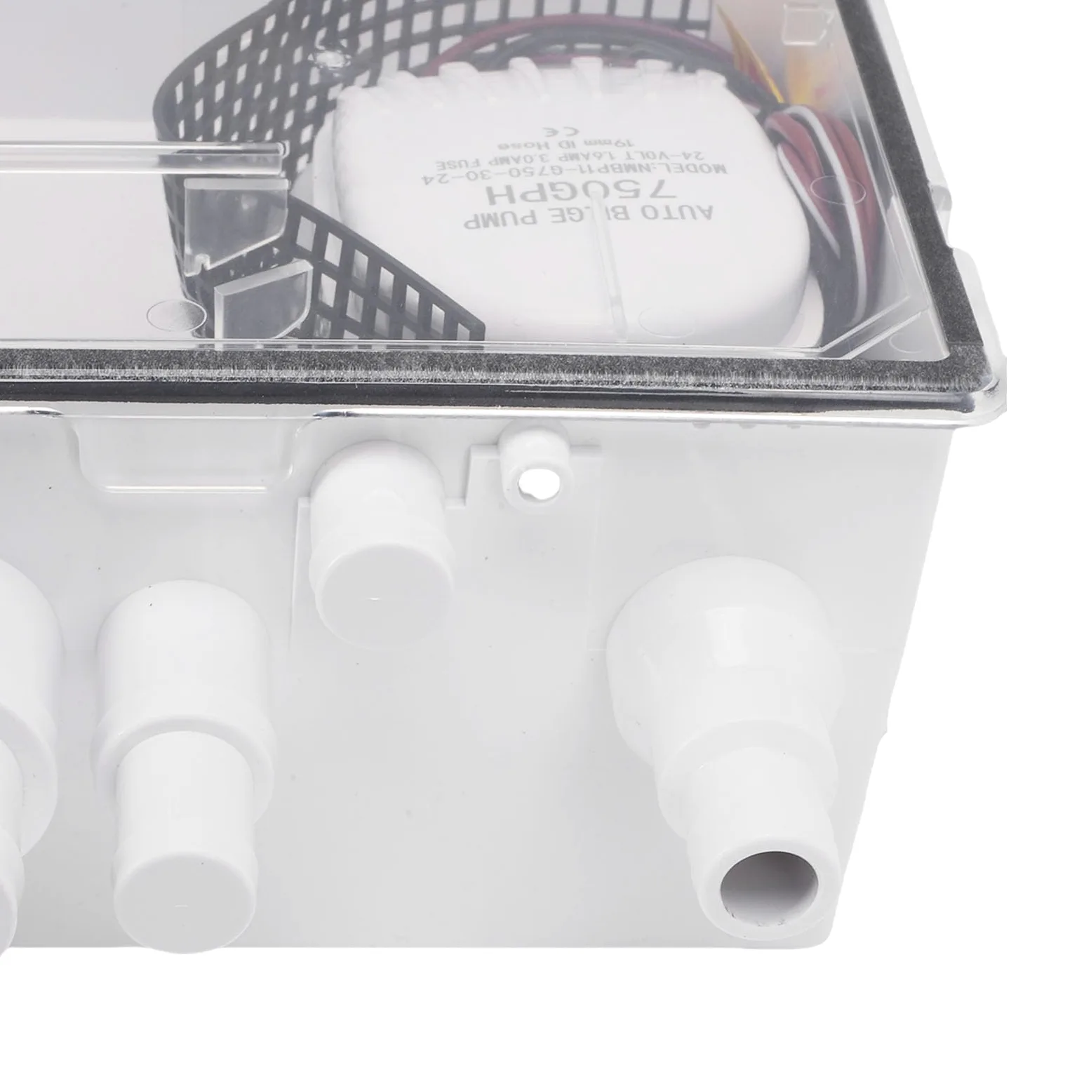 Akozon Bomba de Achique Automática de 750 GPH para Ducha, con Diseño de Múltiples Entradas para el Drenaje de Fregaderos de Cocinas de Barcos y caravanas.