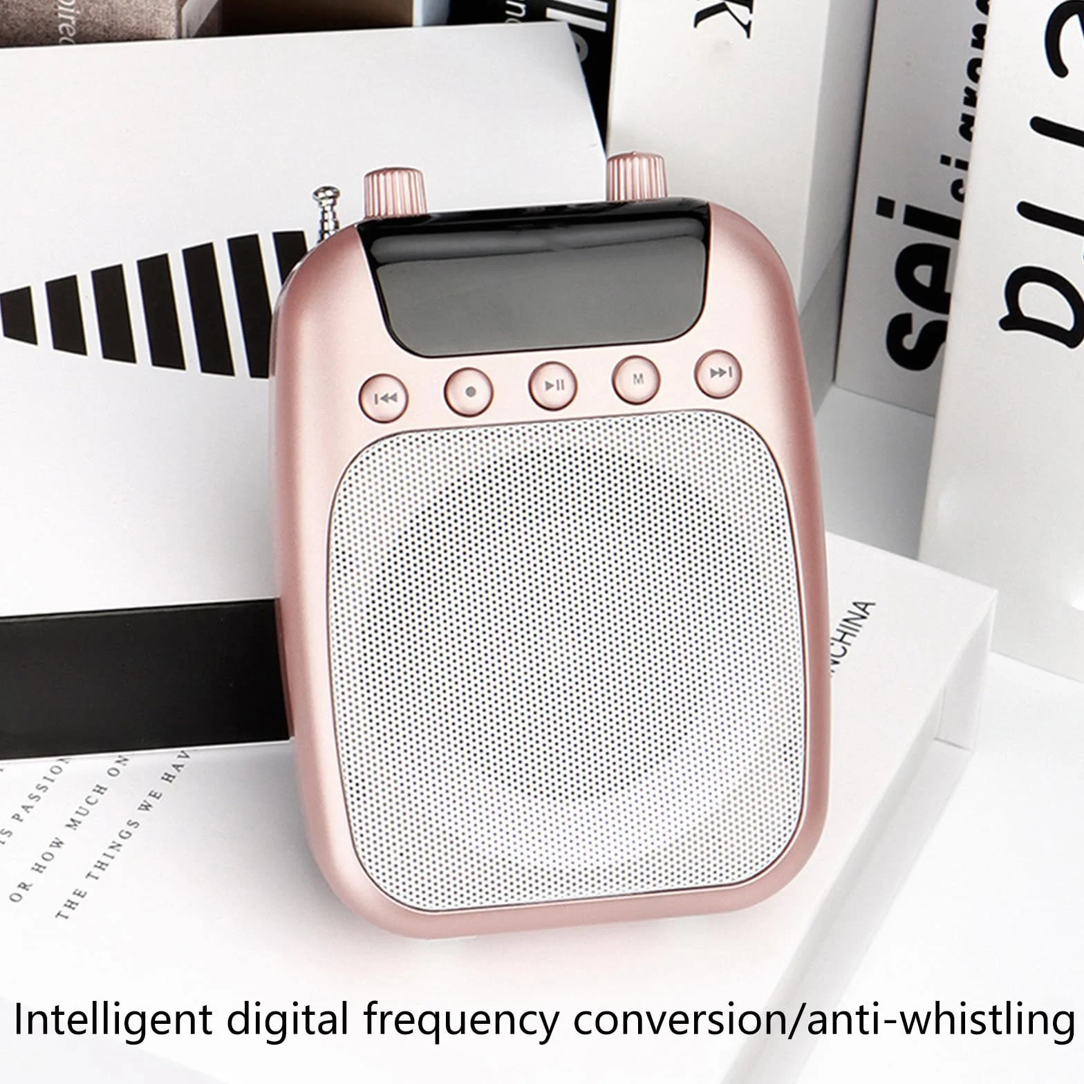 S358 - Megáfono pequeño amplificador de voz para educadores y profesores de actividades al aire libre con micrófono