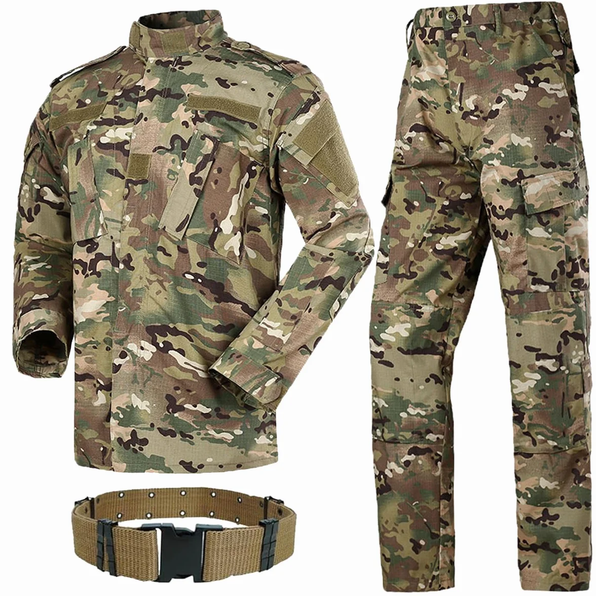 Chaqueta táctica BDU para hombre uniforme de combate camisa y pantalones traje ejército airsoft paintball caza