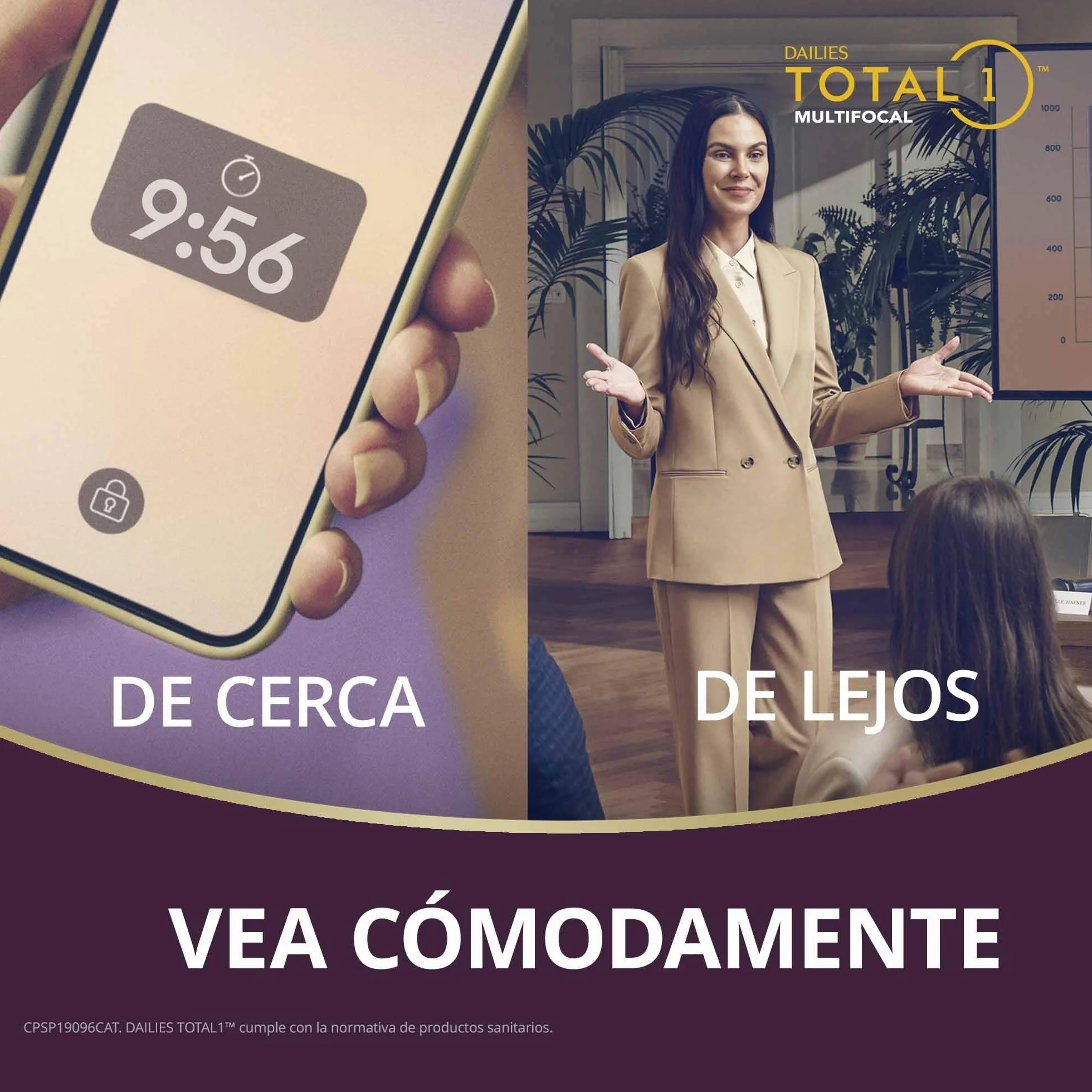 Dailies Total 1 Multifocal -3.25 8.50 mm 0.10 mm 14.10 mm Caja 30 Lentes