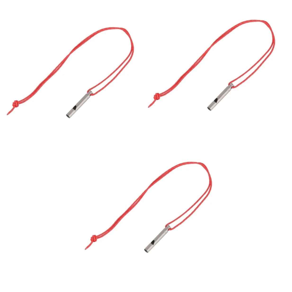 ifundom Silbato de Titanio Light Whistle Deportivos Silbato de Deporte campismo Fiesta acollador Deportes y Aire Silbar Fuerte Silbato de Emergencia Delicado cordón de Silbato Silver