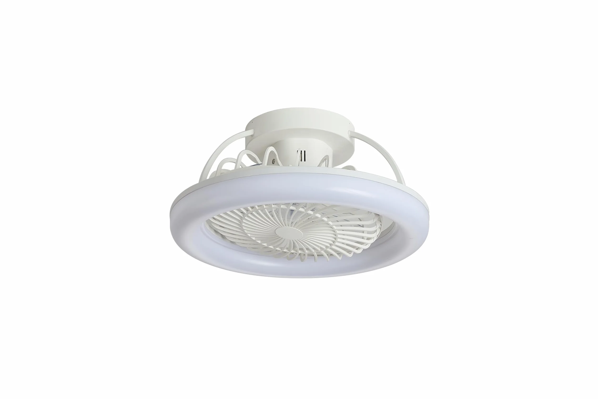 IKARO VENTILADOR TECHO SILENCIOSO PLAFÓN LED APP MÓVIL BLANCO DC regulable 3 tonos Verano/Invierno 6V