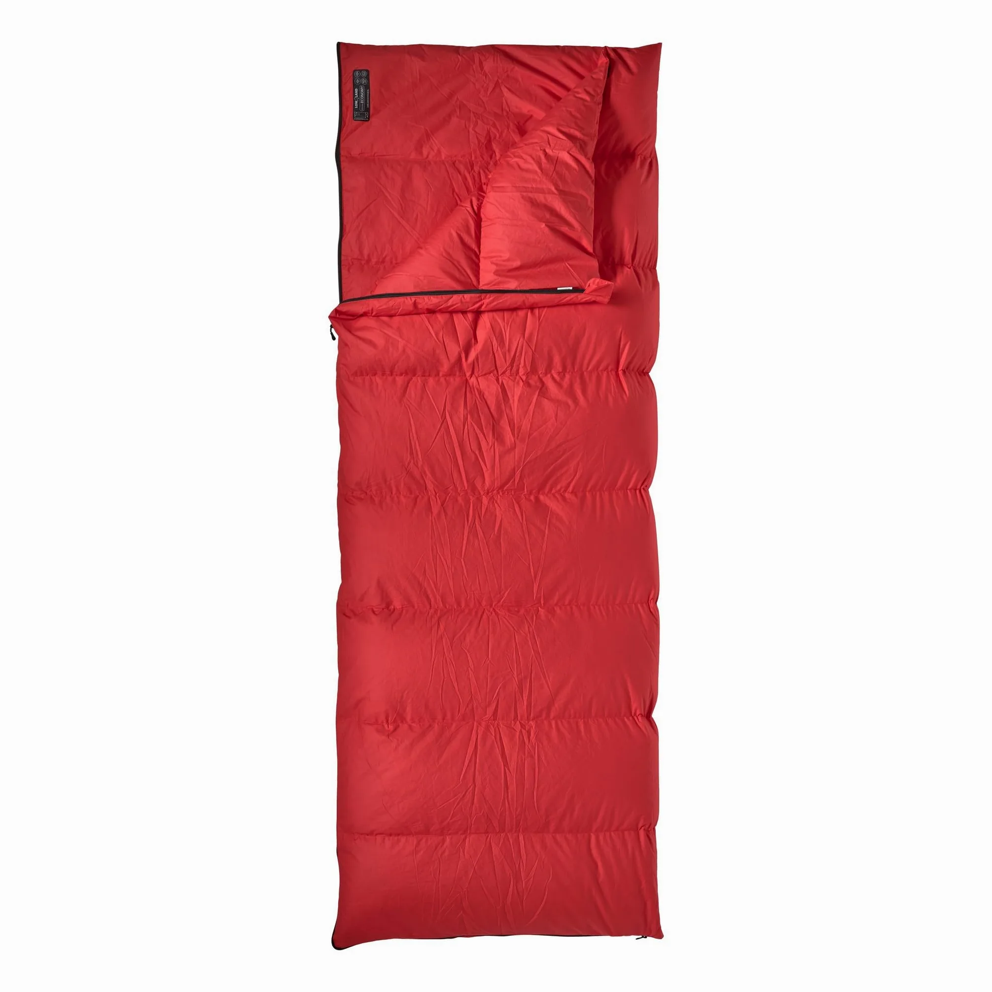LOWLAND OUTDOOR Companion Economy - Saco de Dormir (plumón, 210 x 80 cm), Color Rojo