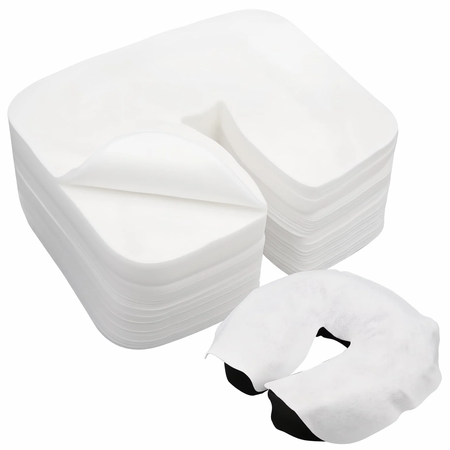 Paños Desechables Nasales para Camas de Masaje, Almohadillas para Reposacabezas, Accesorios de Masaje